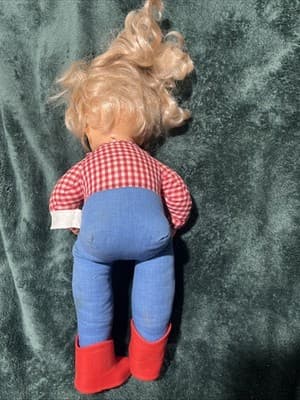 Vintage Ideal Kit Doll with Cloth Body and Plastic Limbs. Circa 1984. Very Nice - Thumbnail 3