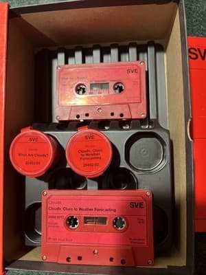 SVE Educational Cassette Tapes On Clouds and Weather Forecasting. Lot of 4 - Thumbnail 2