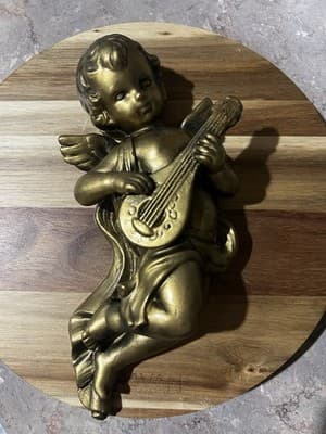 This Decorative Cherub Figurine Represents A Popular Mid-20th Century Home Decor - Thumbnail 4