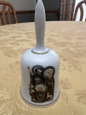 Schmid 1973 Limited Edition Christmas Bell. Nativity scene. - Thumbnail 2