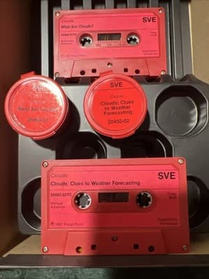 SVE Educational Cassette Tapes On Clouds and Weather Forecasting. Lot of 4 - Thumbnail 8
