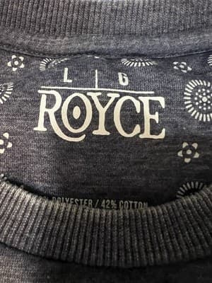 Vintage Poncho Fleece Sweatshirt In Black Size Large Made