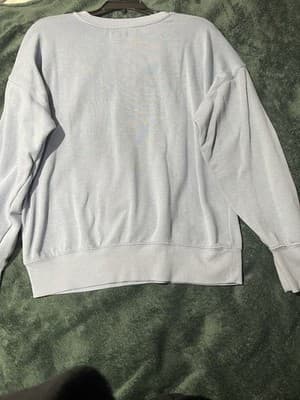 Maurices Women's Thankful Crew Neck Sweatshirt Blue Medium Long Sleeve Pullover - Thumbnail 10