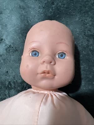 A Soft-bodied Baby Doll with Vinyl Head and Limbs Showing Wear. Vintage 1960s - Thumbnail 4