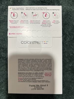 Color Street~Pastel Me About It~100% Nail Polish Strips~Retired - Thumbnail 3