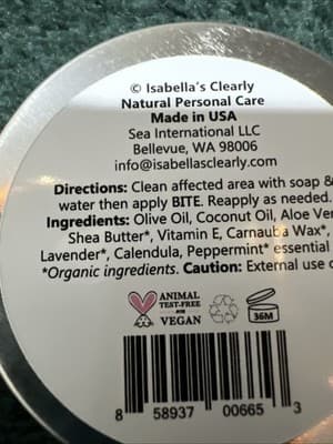 BITE, After Bug Bite Ointment with Calendula and Aloe Vera Made in USA - Thumbnail 3