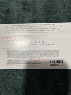 Color Street Nail Polish Strips, Rule Of Plum, Purple, New In Box, READ!!! - Thumbnail 4