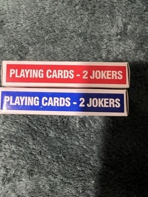 Poker Playing Cards 2 Decks, PVC Plastic, Waterproof, Durable - Thumbnail 4