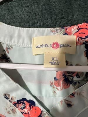 Chico's Women's Floral Blouse, Size XL, Multicolored, V-Neck, Long Sleeve - Thumbnail 4