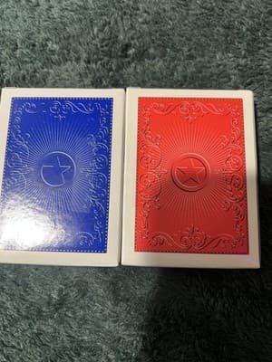 Poker Playing Cards 2 Decks, PVC Plastic, Waterproof, Durable - Thumbnail 2