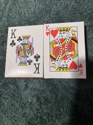 Poker Playing Cards 2 Decks, PVC Plastic, Waterproof, Durable