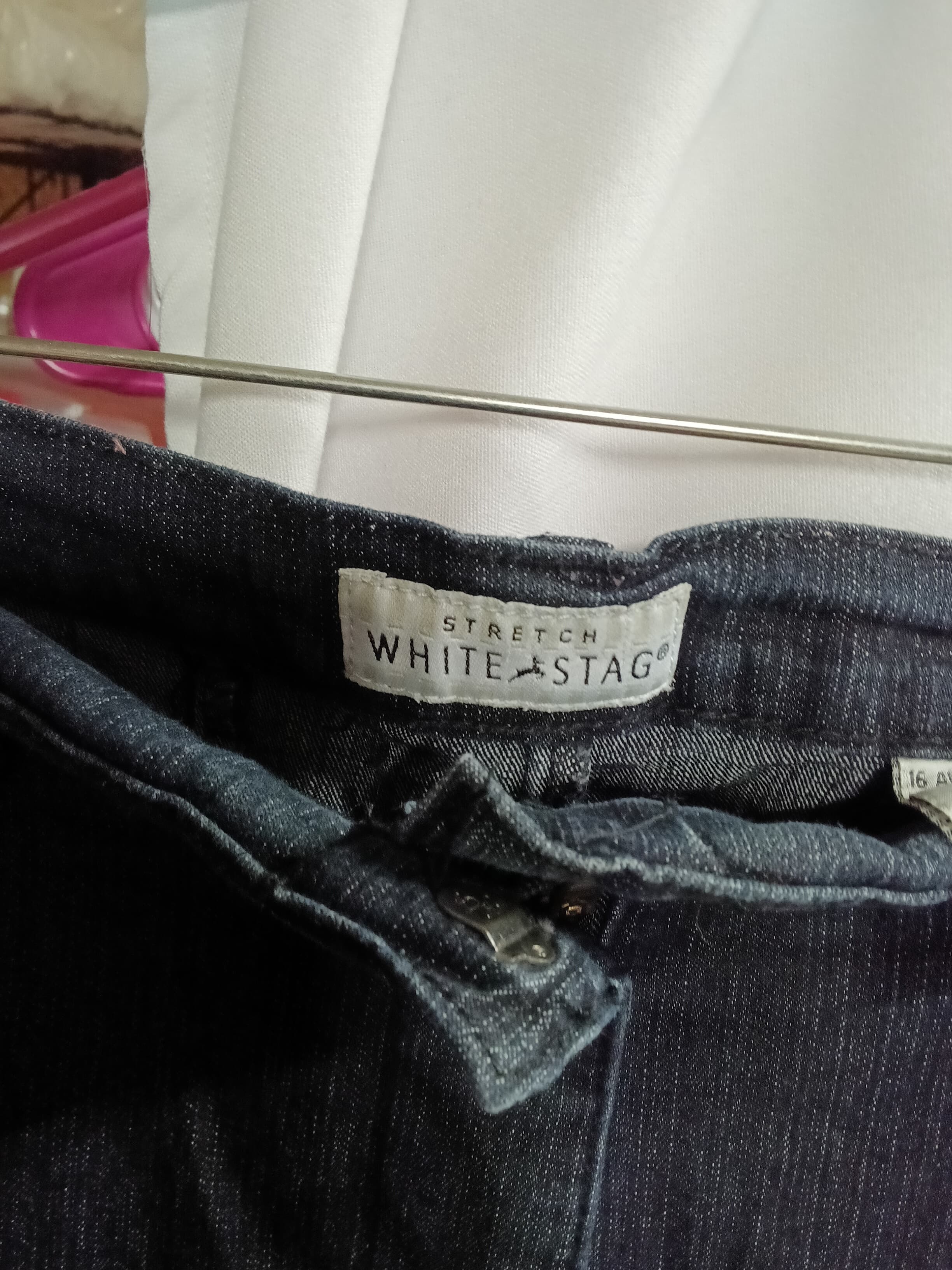 Lady's Dark Denim Shorts with Pockets - Thumbnail 4