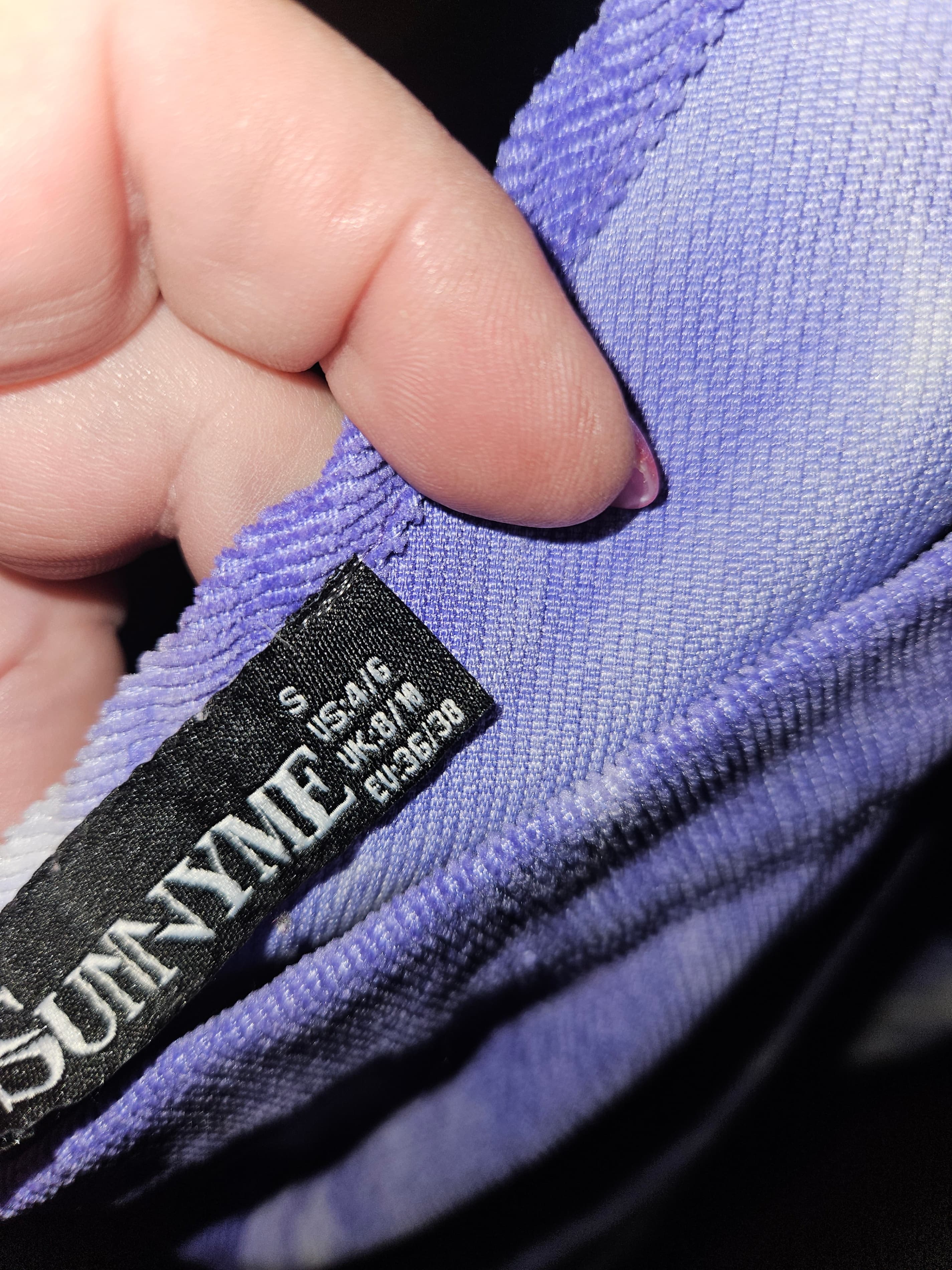 Purple Tie-Dye Sleeveless Dress with Pocket - Thumbnail 3