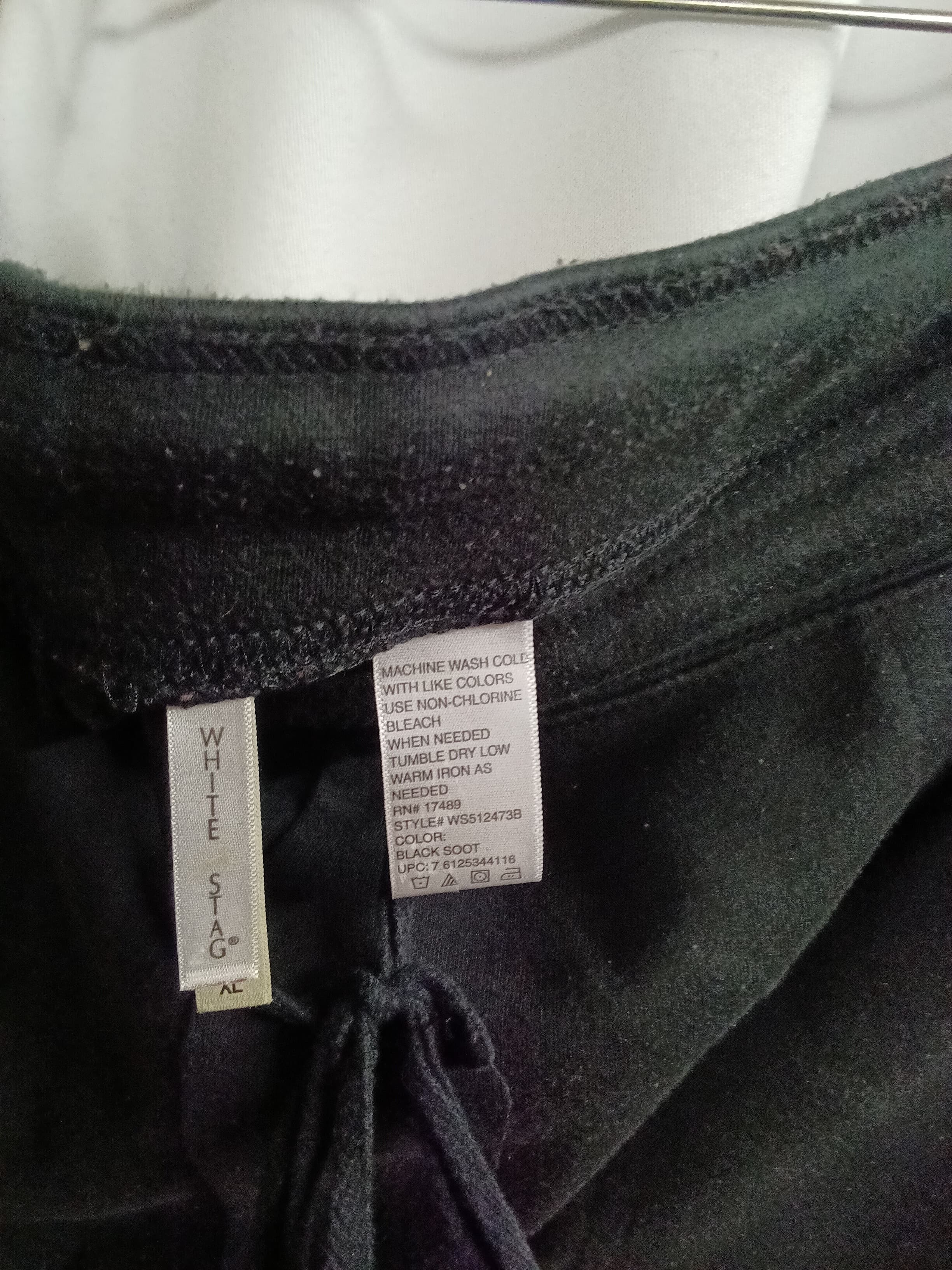 White Stag Black Drawstring Shorts with Pockets - Thumbnail 3