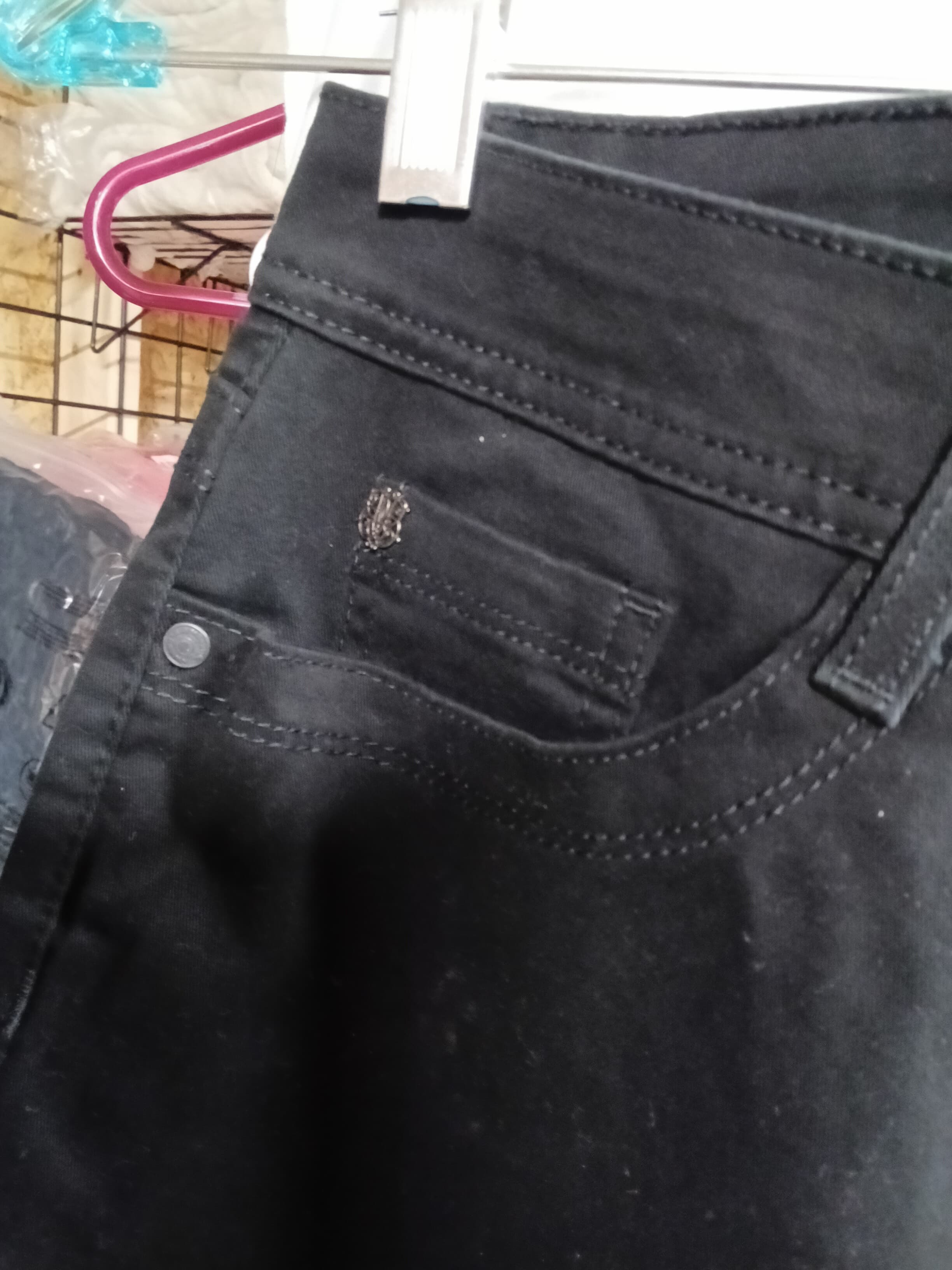 Nine West Black Denim Shorts with Pocket Detail - Thumbnail 2