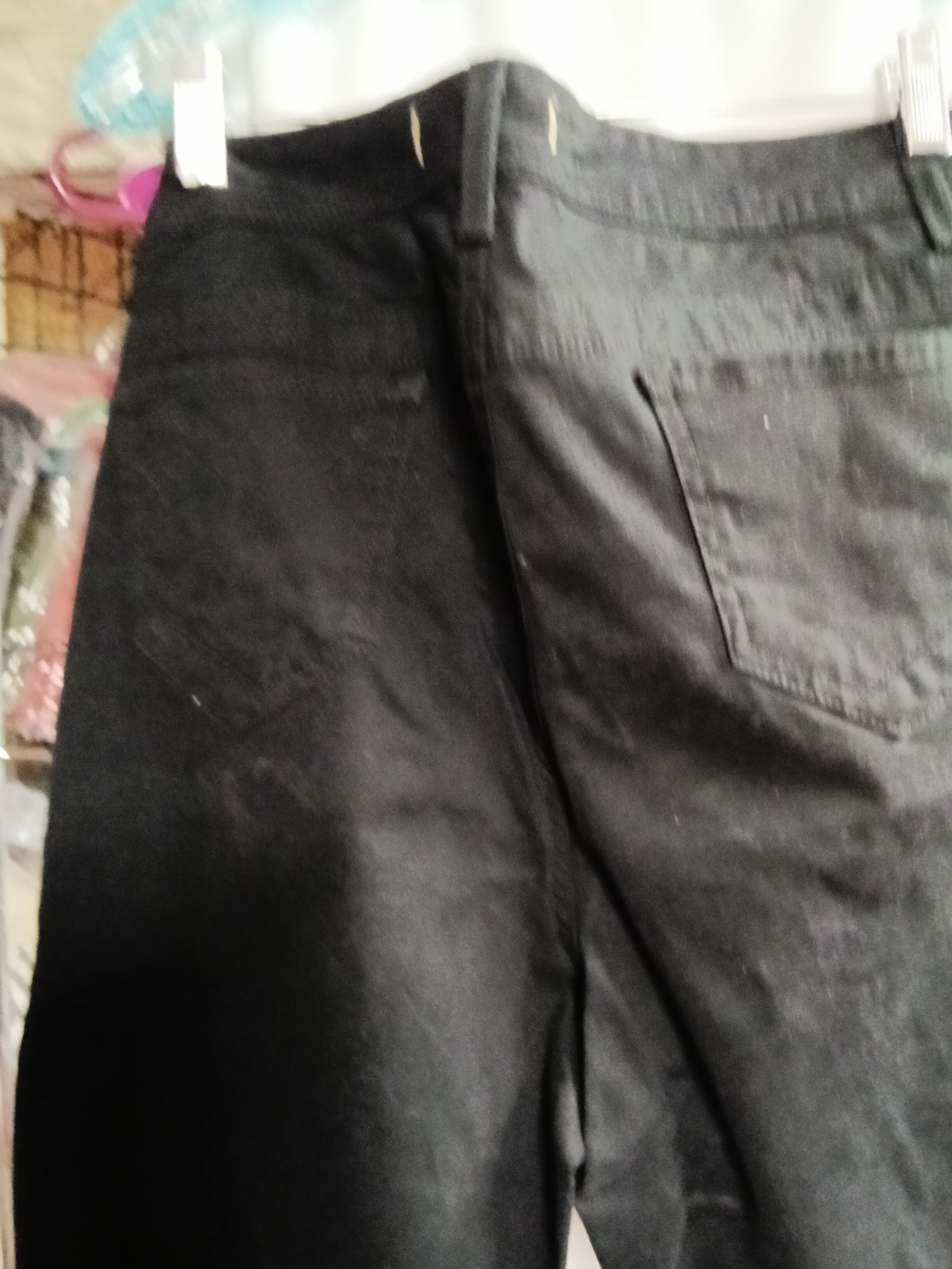 Nine West Black Denim Shorts with Pocket Detail - Thumbnail 3