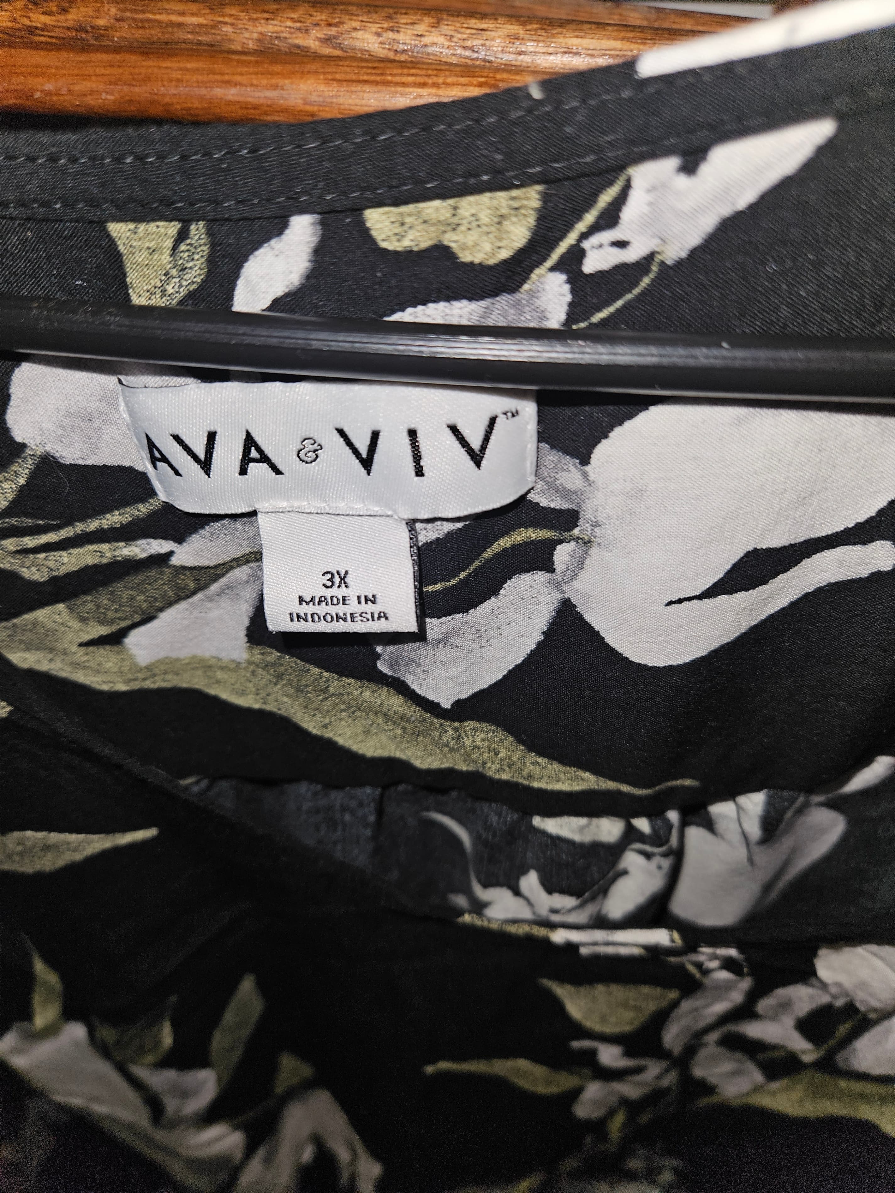 Ava & Viv Women's Floral dress 3X - Thumbnail 2