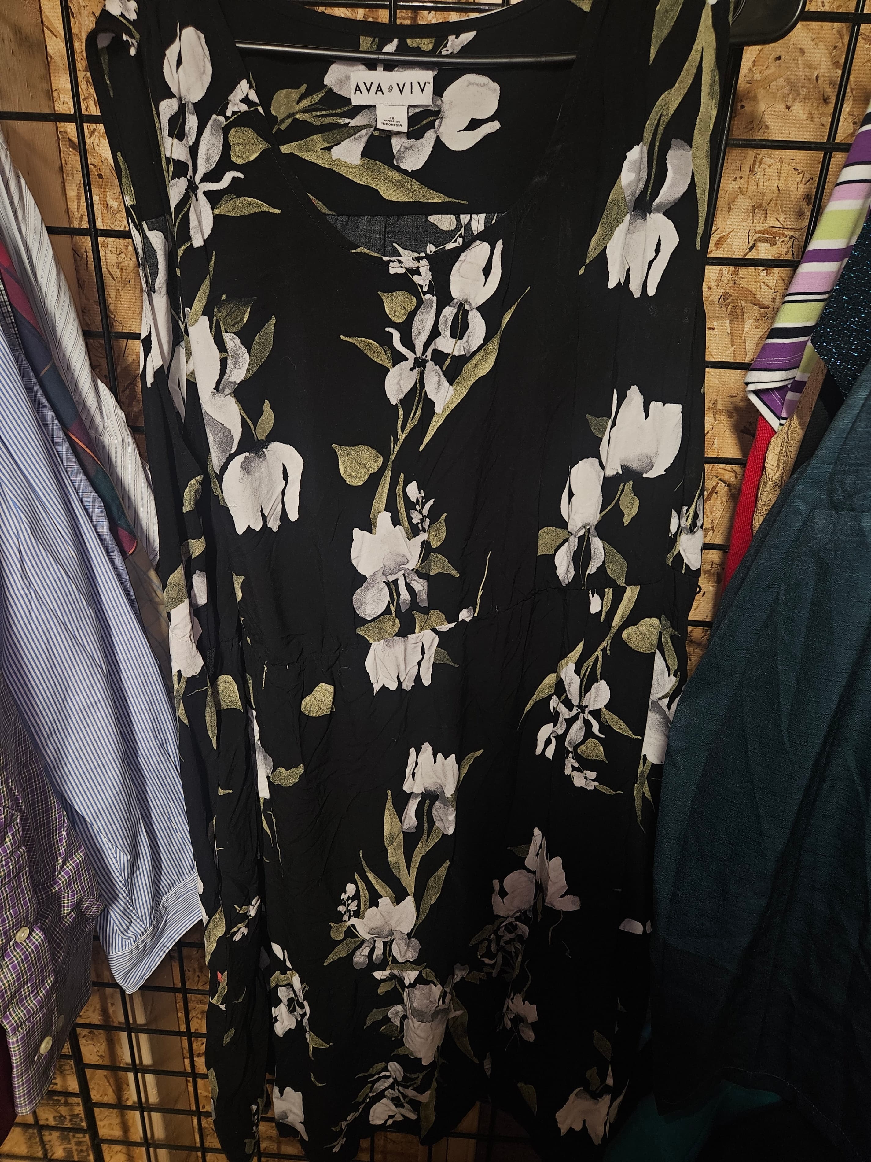 Ava & Viv Women's Floral dress 3X