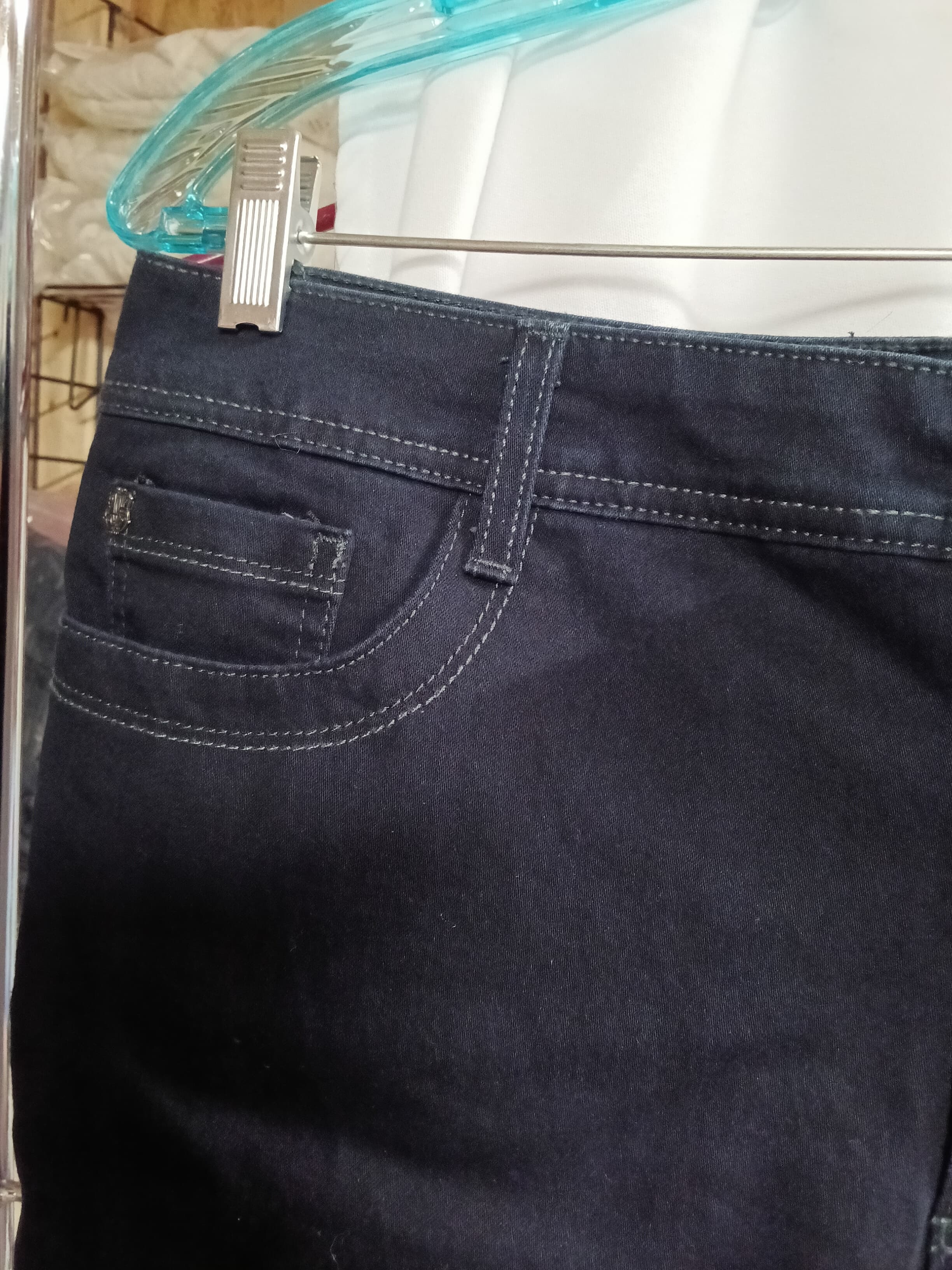 Nine West Women's Dark Denim Shorts - Thumbnail 4