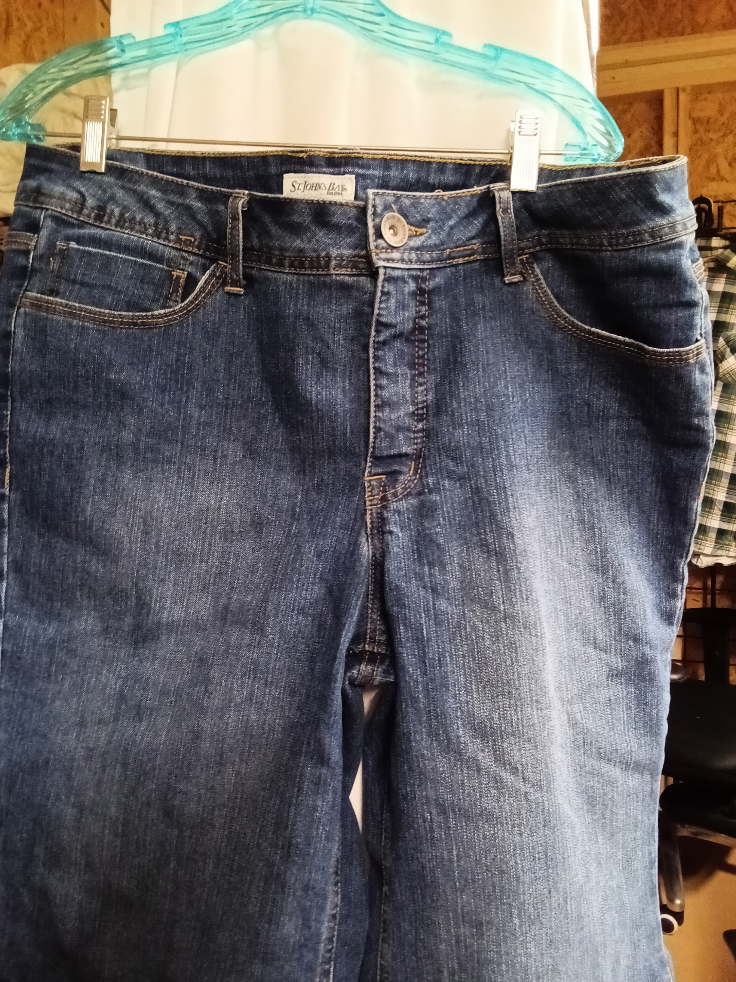 St. John's Bay Women's Denim Jeans with Embroidered Pockets