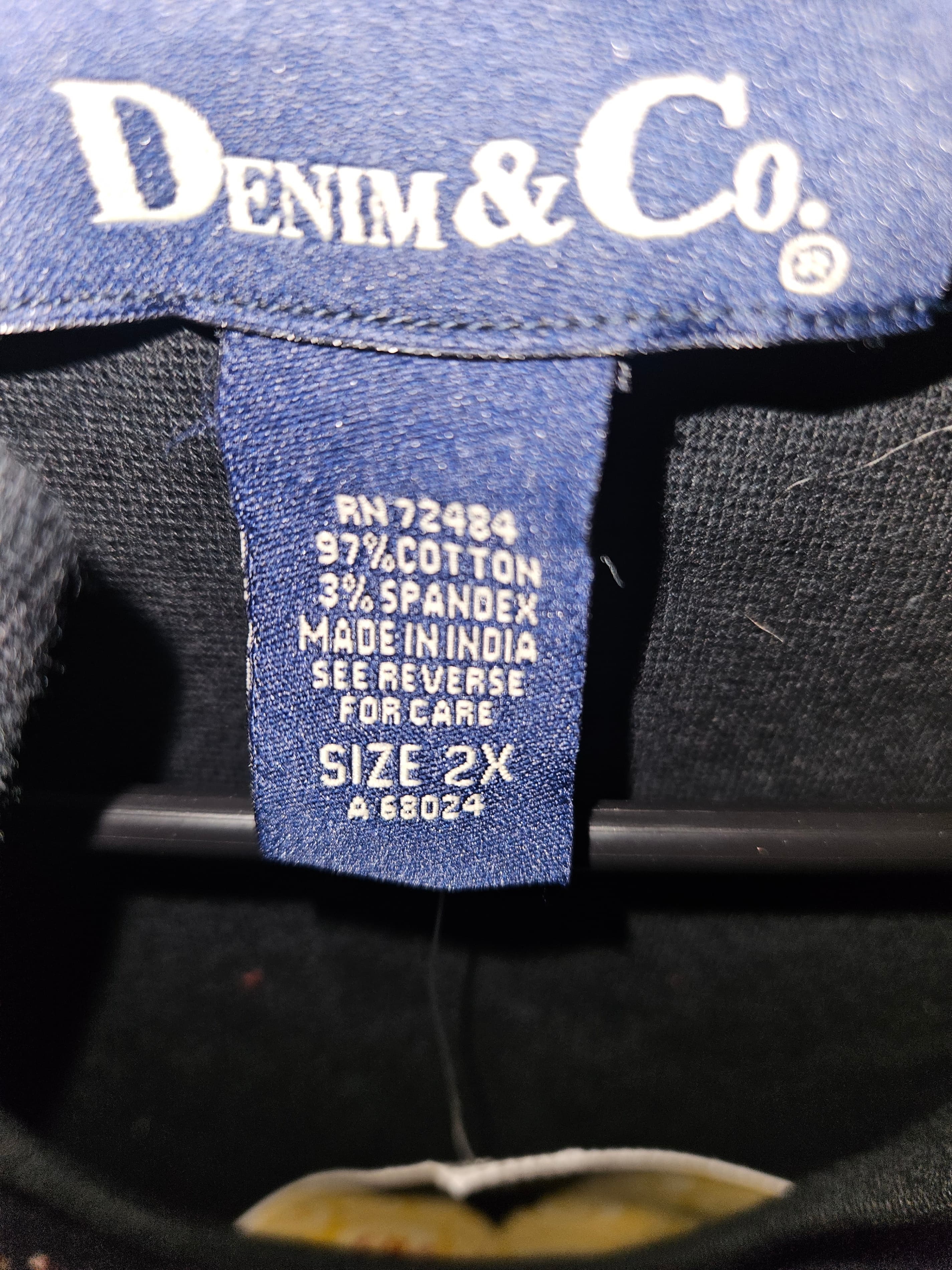 Denim & Co. Women's Long Sleeve Top Size 2X - Thumbnail 2