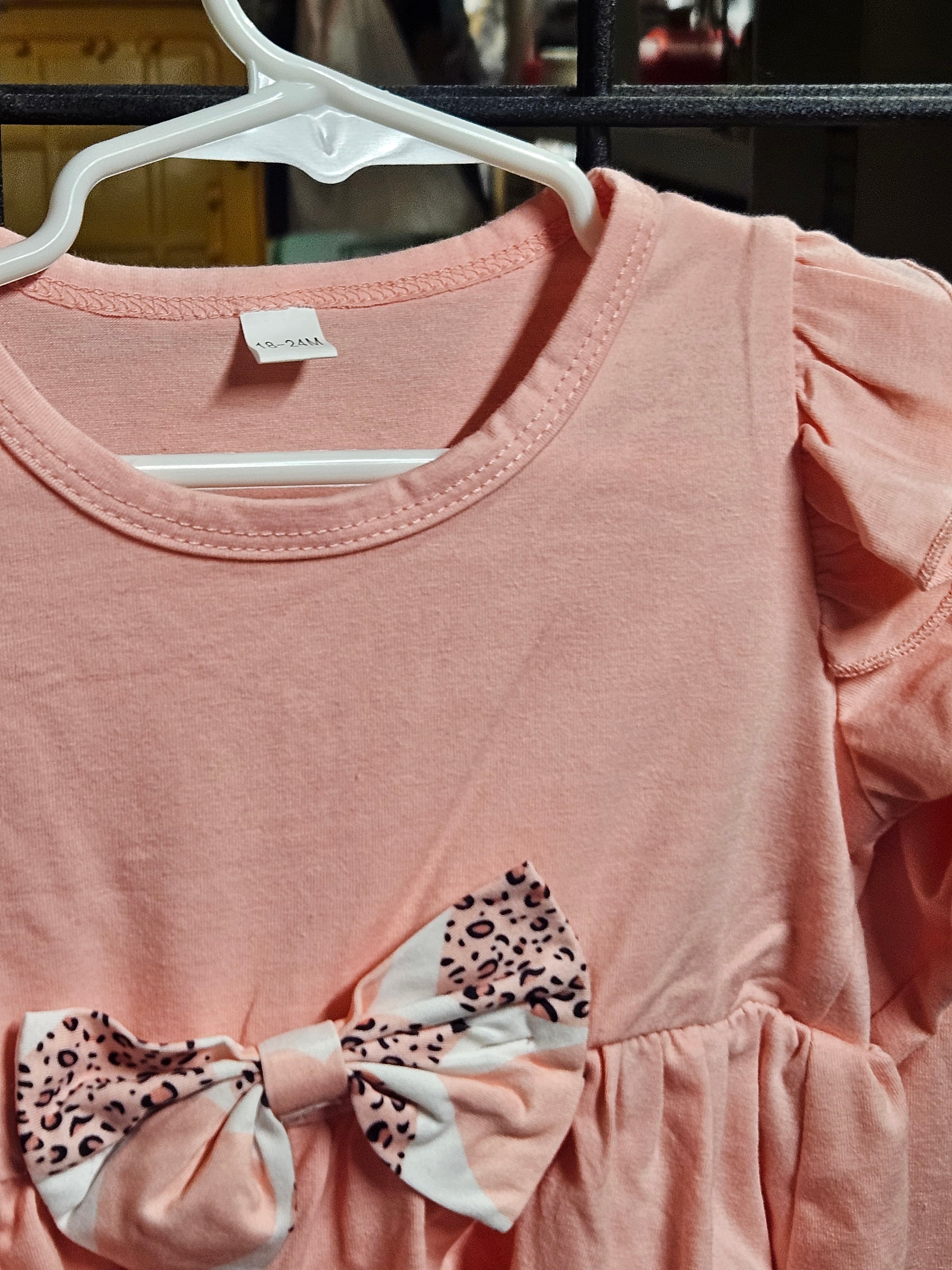 Toddler Pink Dress with Bow 18-24M