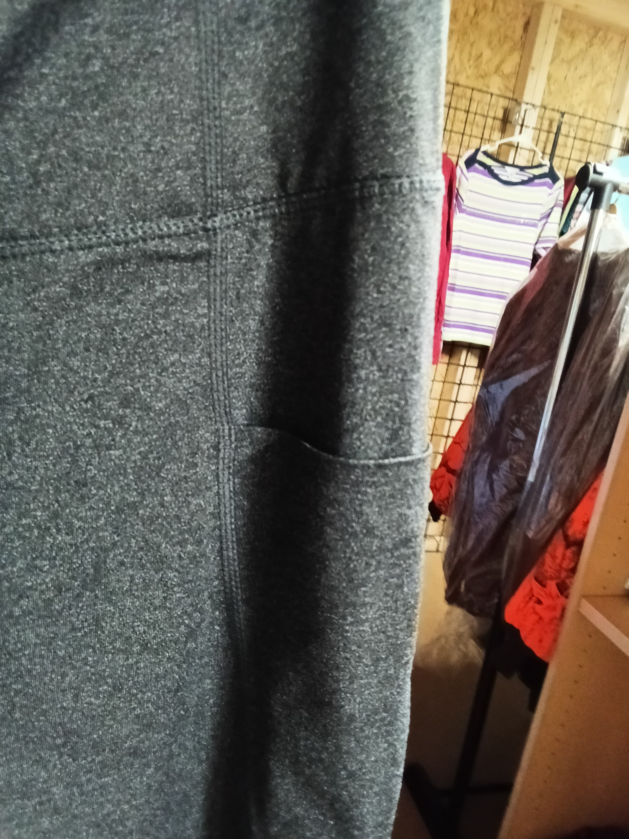 Member's Mark Women's Grey Perforated Leggings - Thumbnail 3