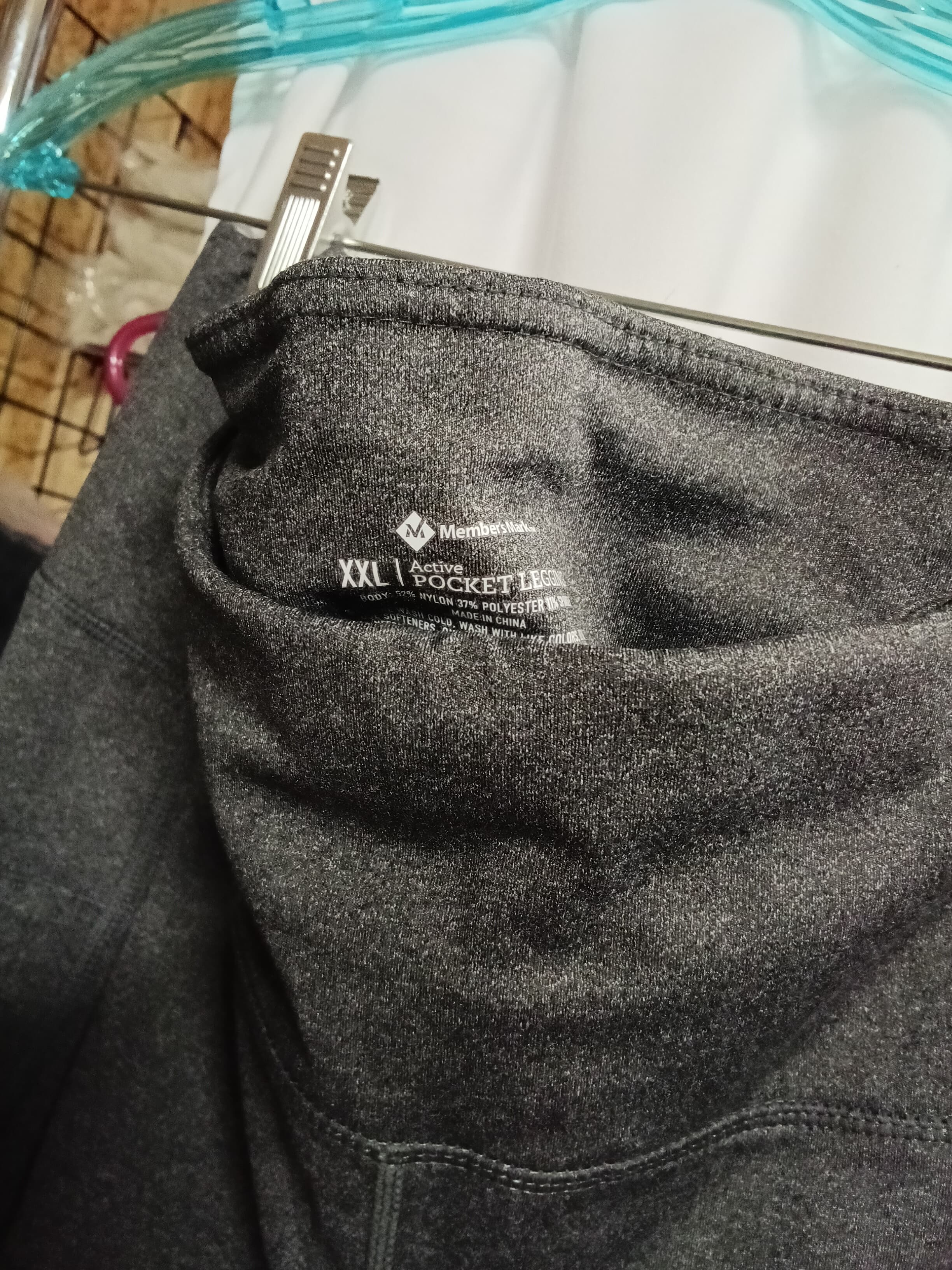 Member's Mark Women's Grey Perforated Leggings - Thumbnail 4