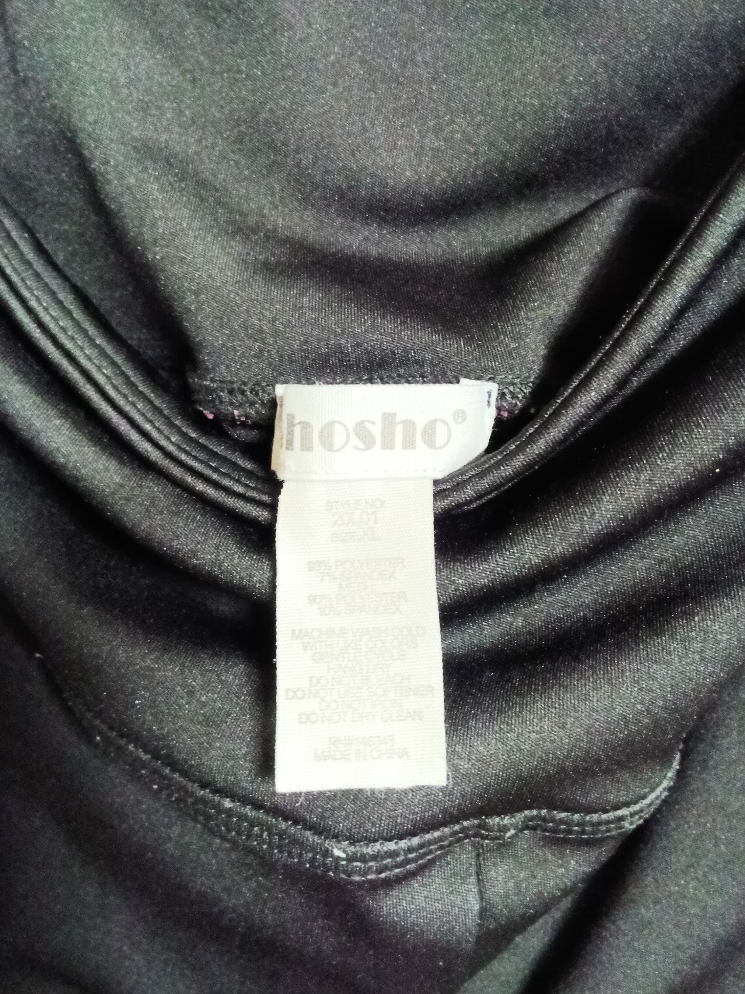 Shosho Black High-Waisted Leggings with Pockets - Thumbnail 4