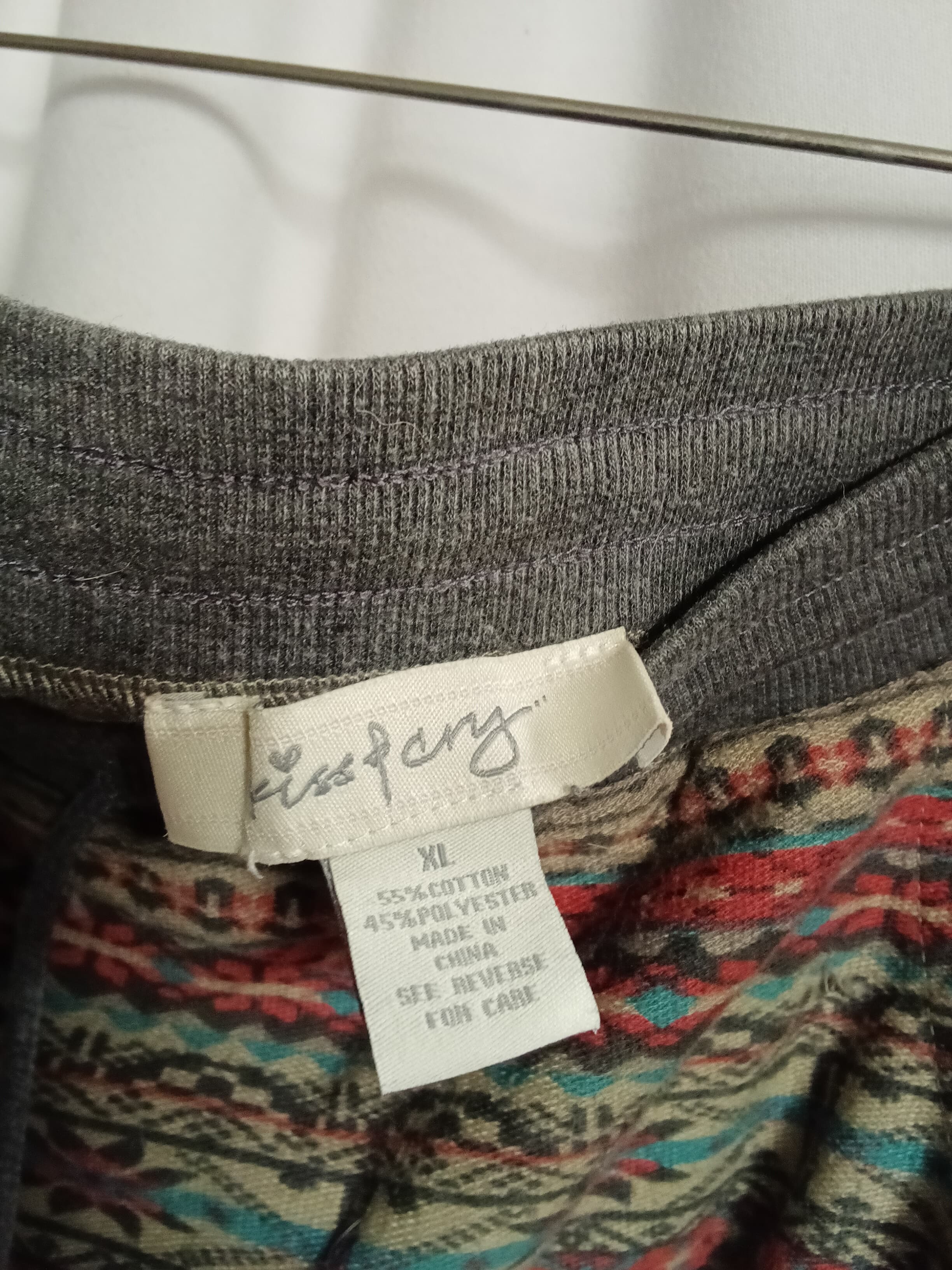 Kiss & Cry Patterned Jogger Pants with Drawstring Waist - Thumbnail 4