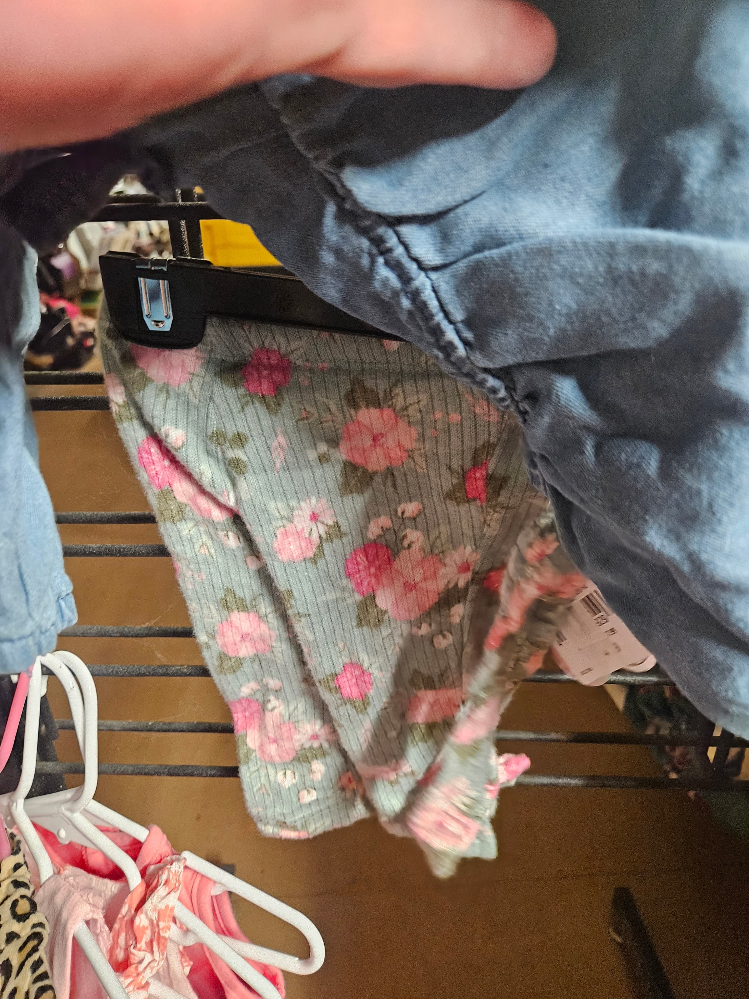 Delia's Baby Denim Dress with Ruffle Sleeves - Thumbnail 3