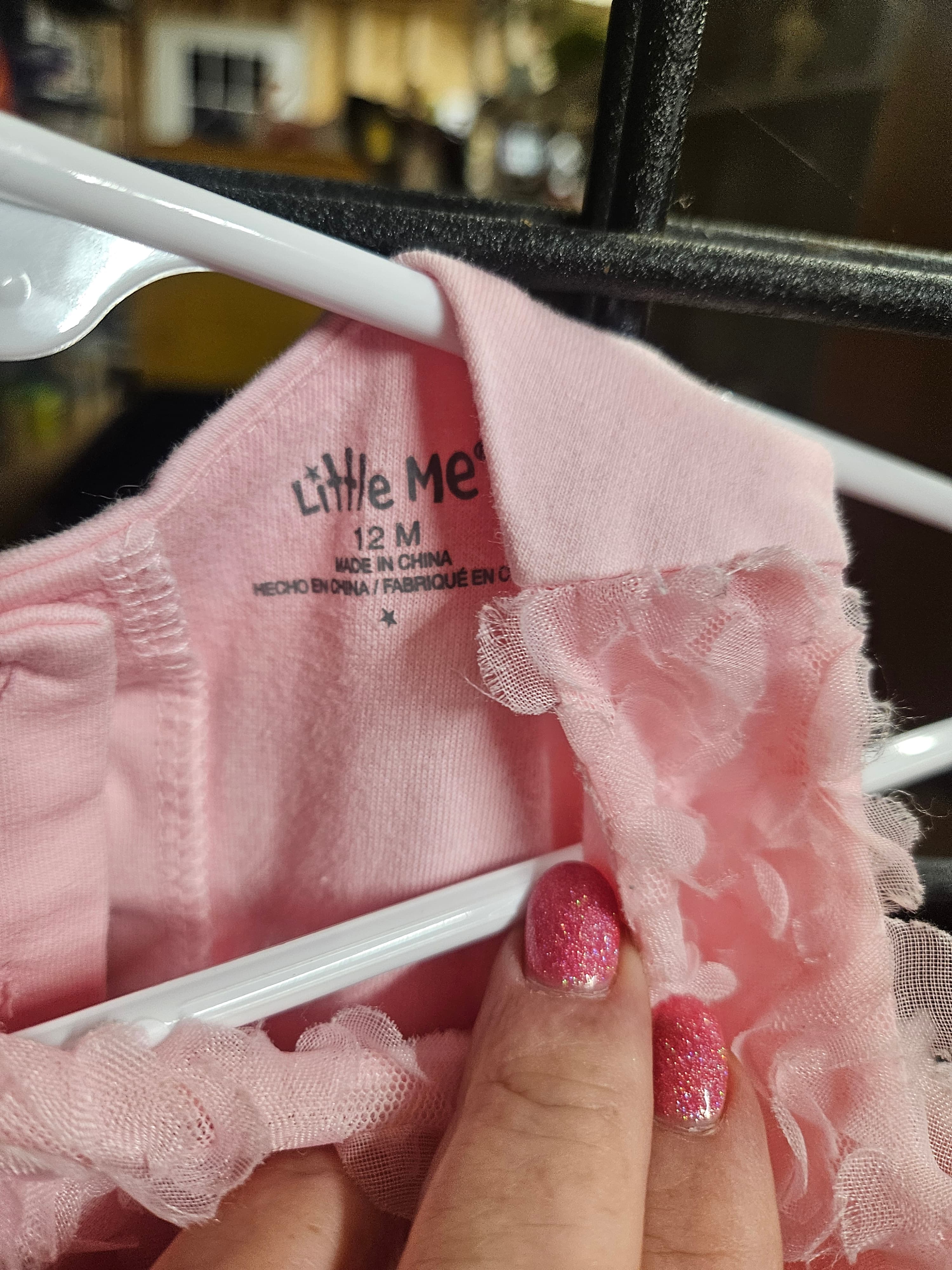 Pink Sleeveless Baby Dress with Bow Detail - Thumbnail 2