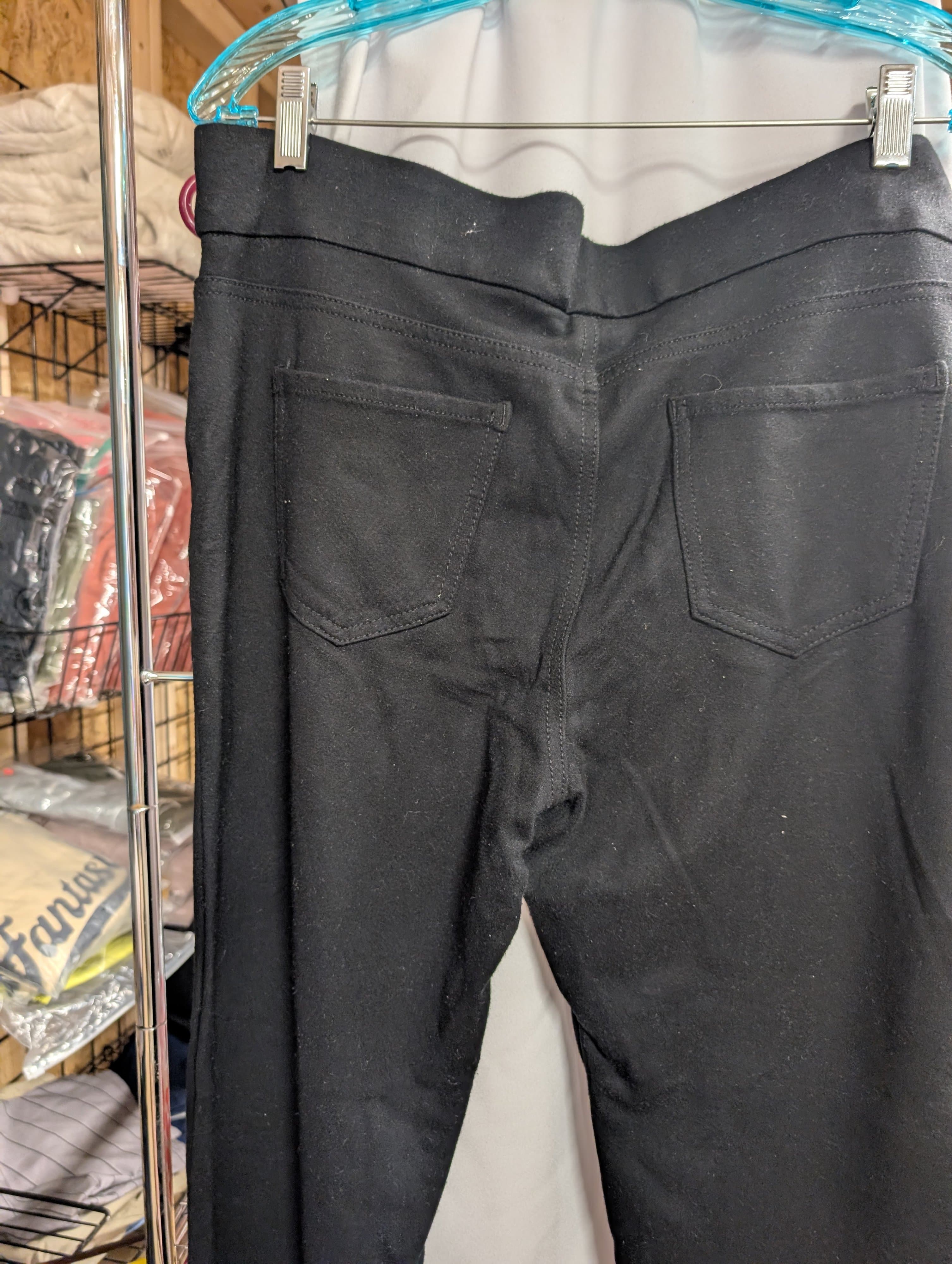 Women's Black Pull-On Pants - Thumbnail 4