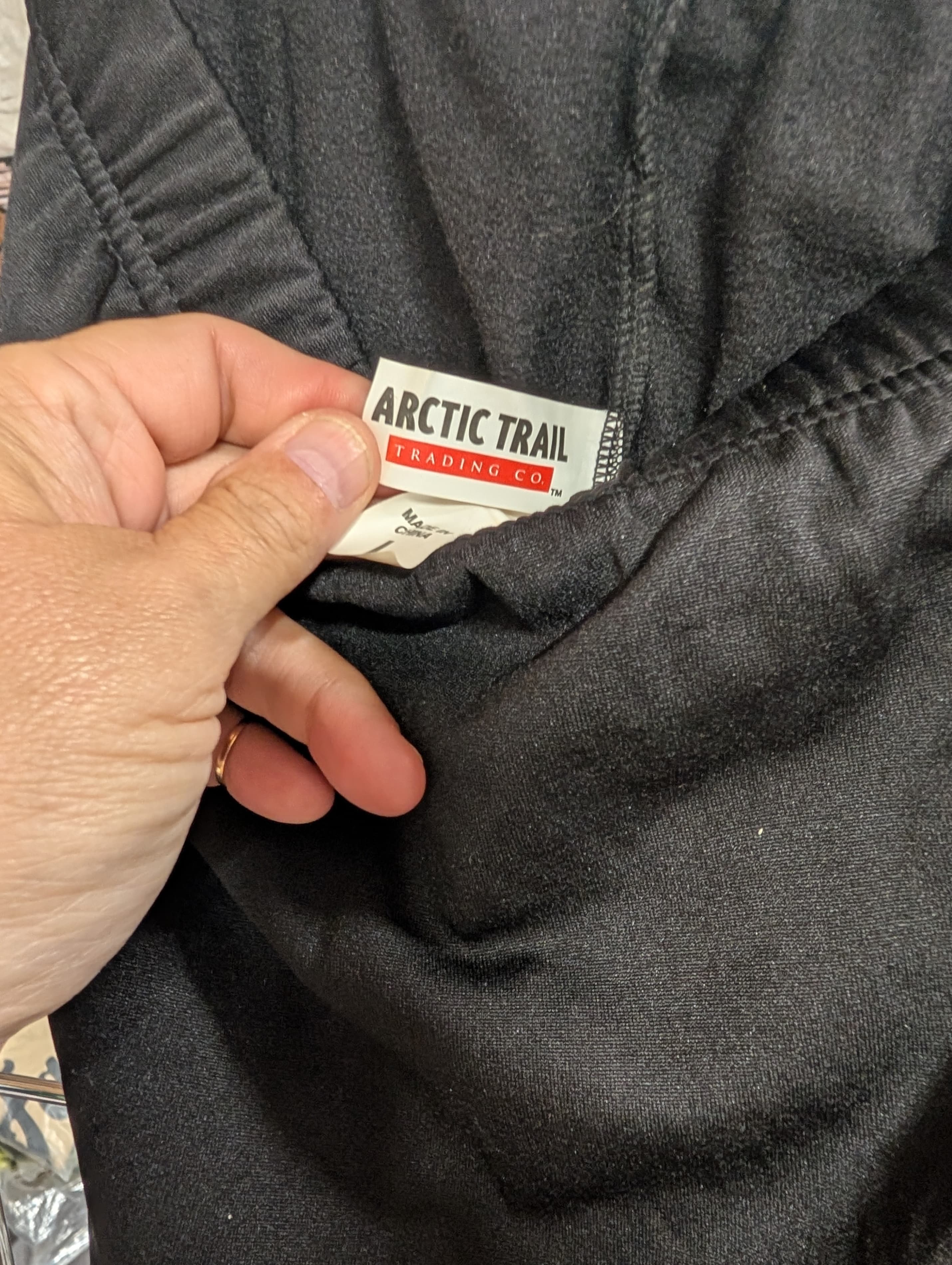 Arctic Trail Black Pants Elastic Waist - Thumbnail 2