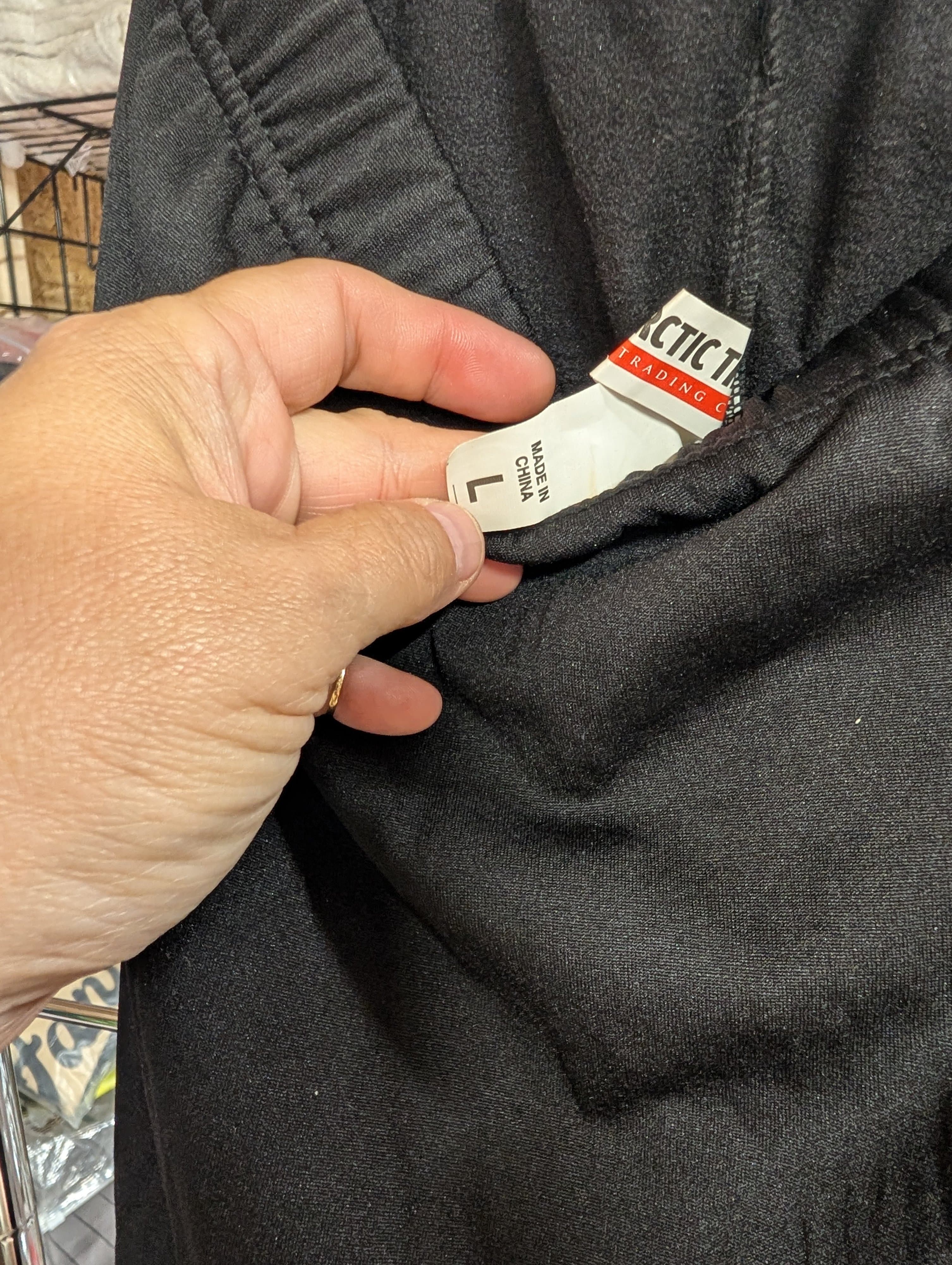 Arctic Trail Black Pants Elastic Waist - Thumbnail 3