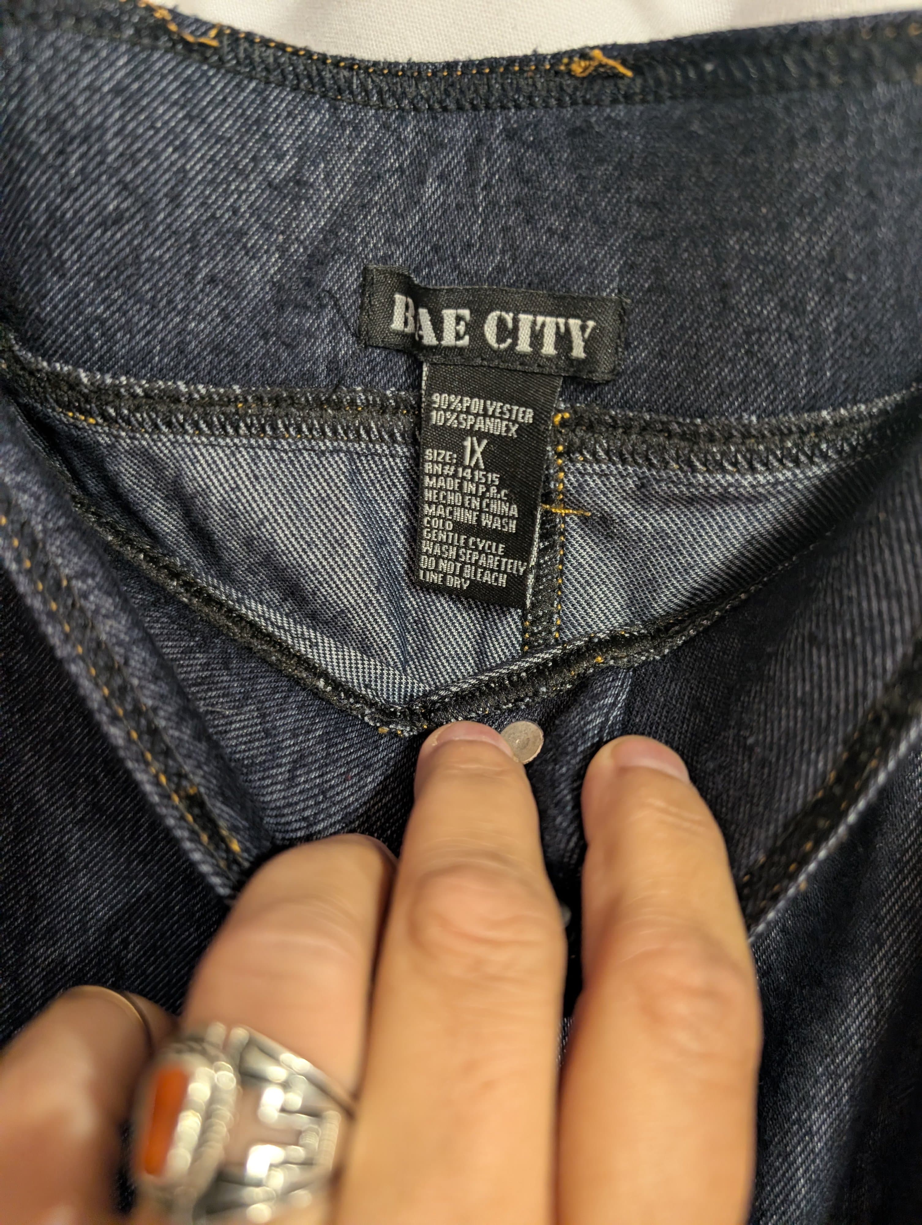 Bay City High-Waisted Dark Denim Jeans - Thumbnail 4