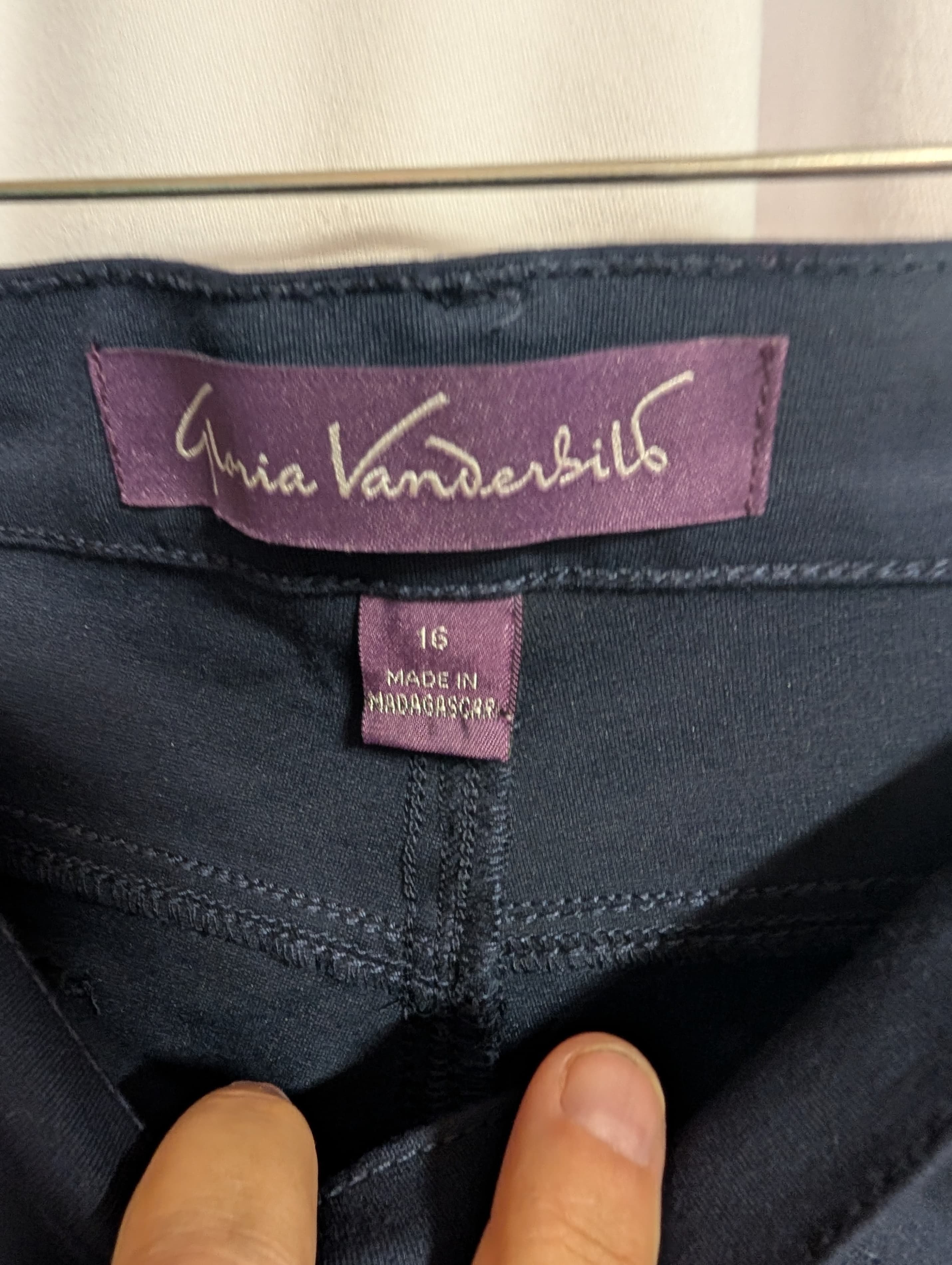 Gloria Vanderbilt Women's Pants  charcoal Size 16 - Thumbnail 2