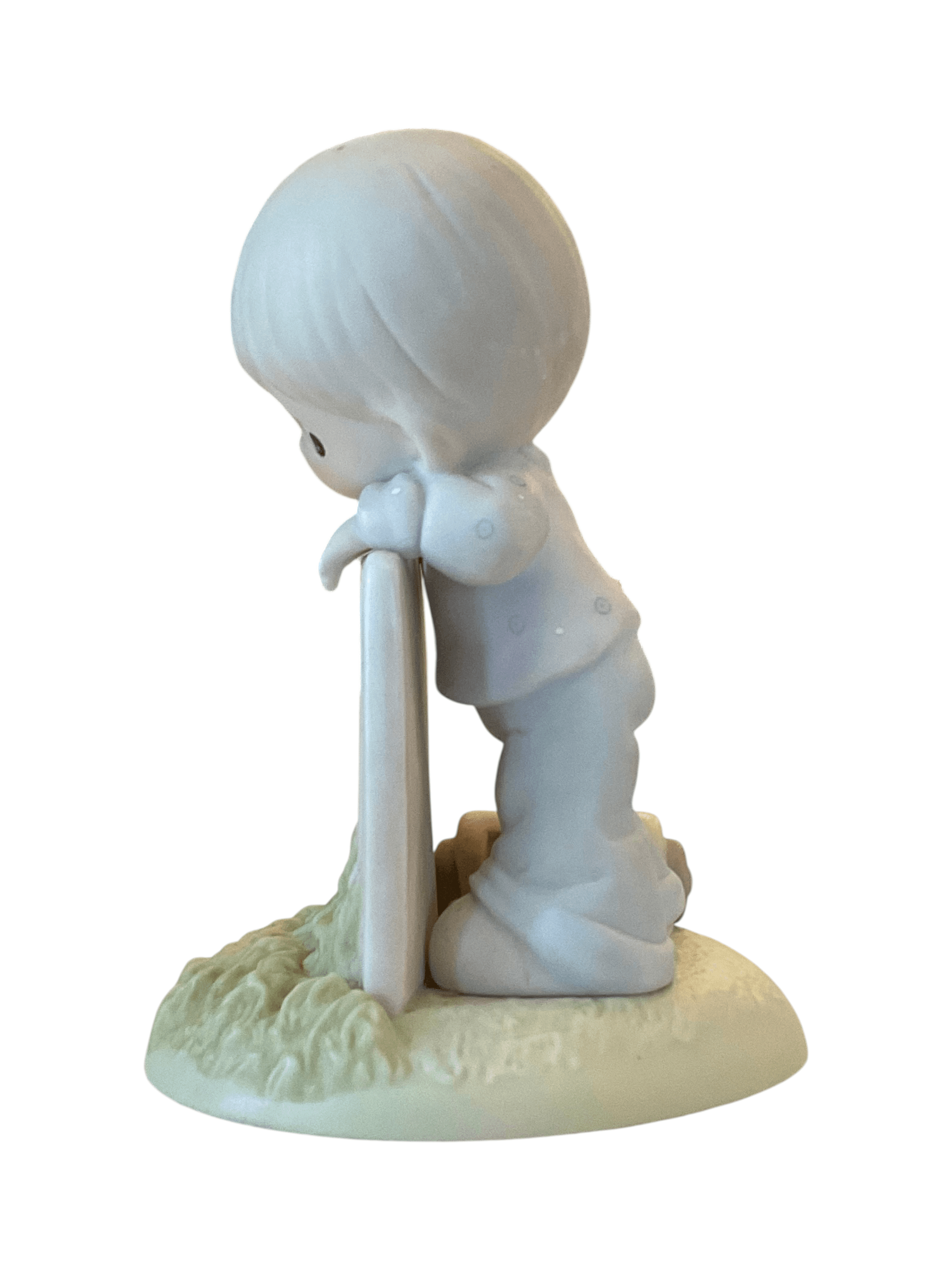 Precious Moments Figurine “It May Be Greener, But It’s Just As Hard To Cut” 1995 - Thumbnail 2