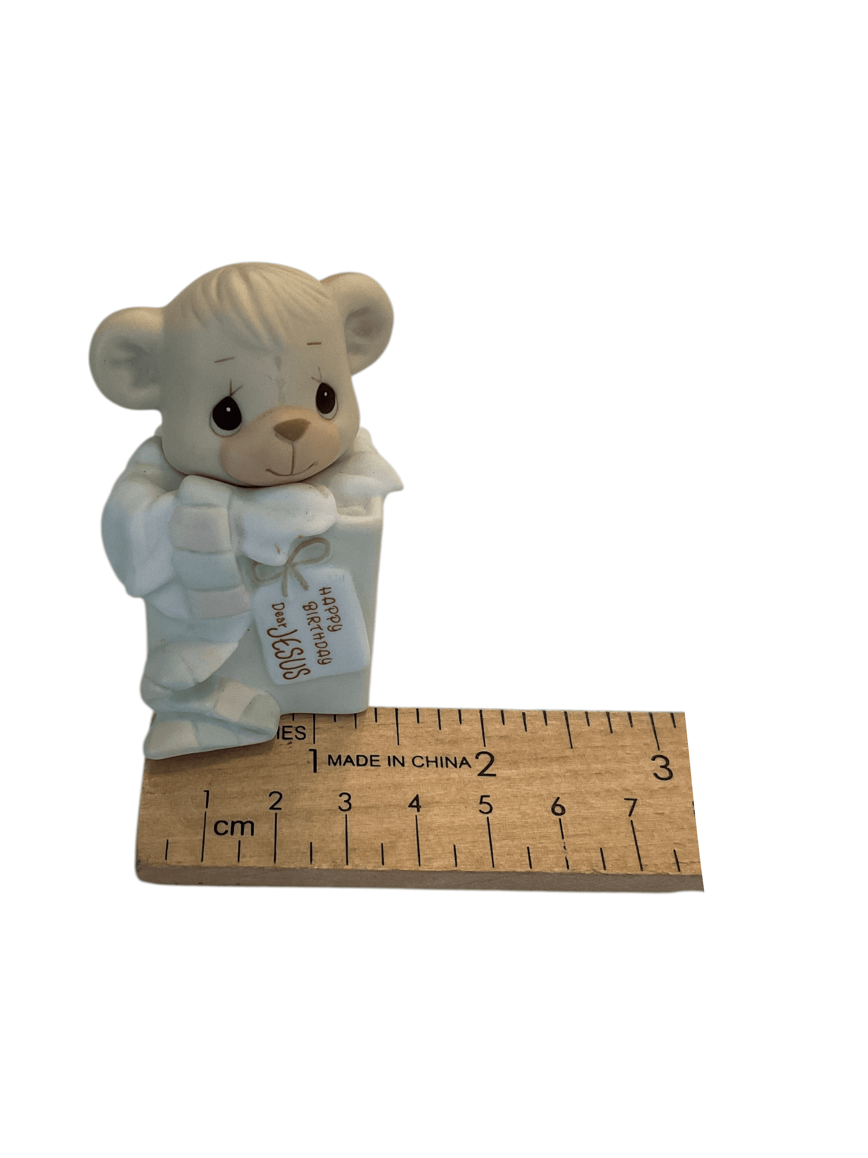 Precious Moments Bear Figurine Happy Birthday Jesus - Thumbnail 7