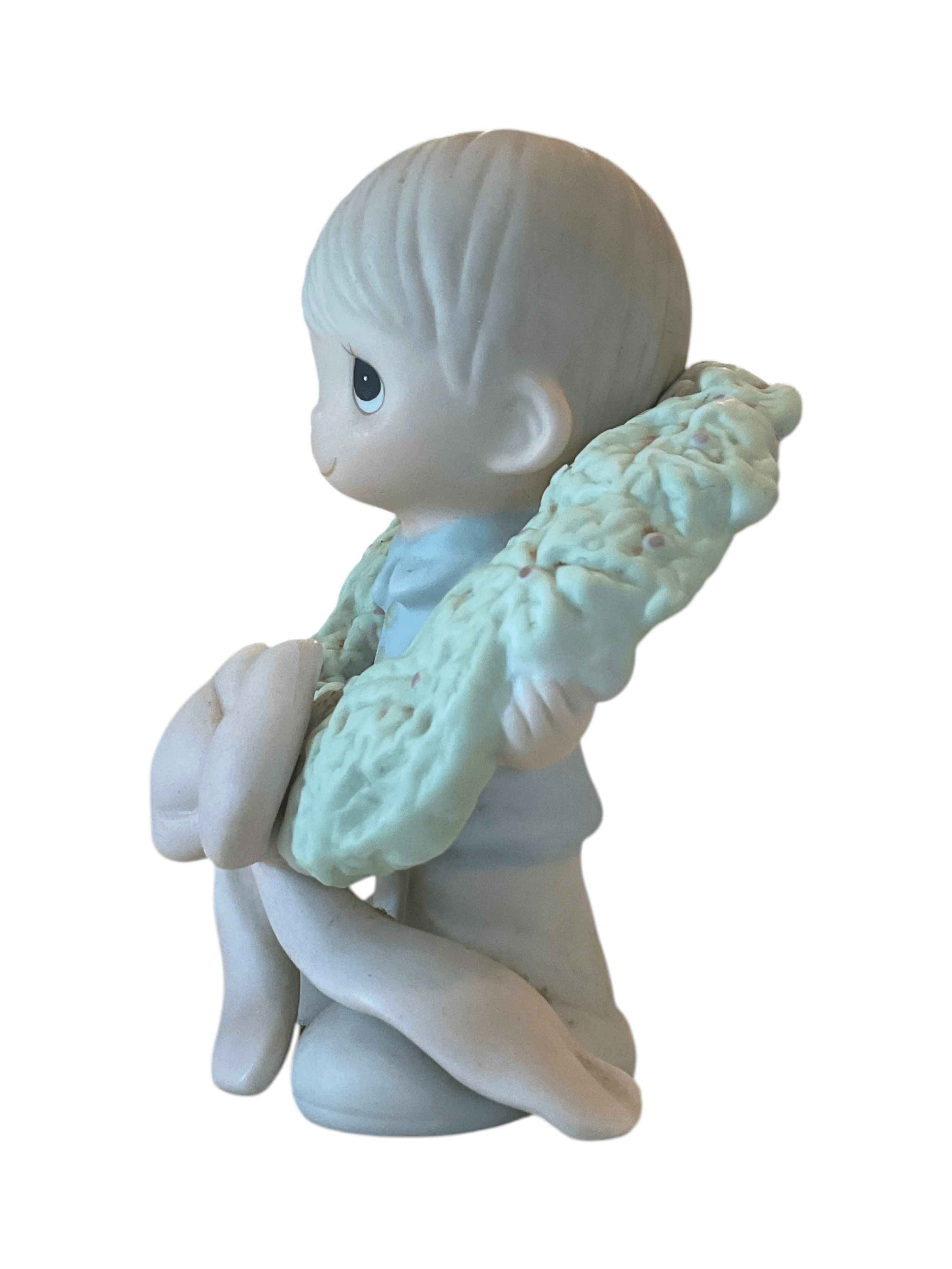 Precious Moments Figurine with Wreath and Bow - Thumbnail 2