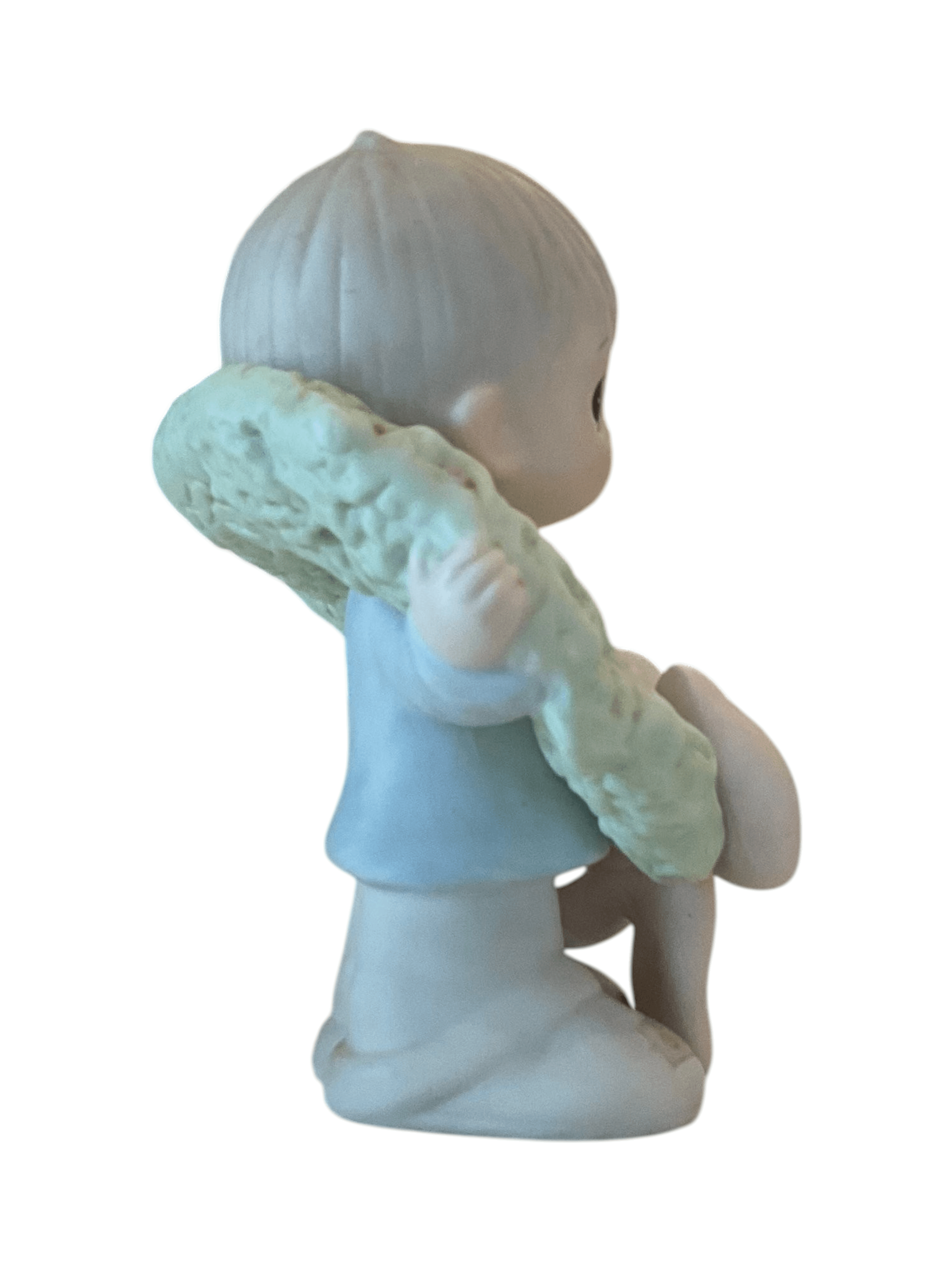 Precious Moments Figurine with Wreath and Bow - Thumbnail 4