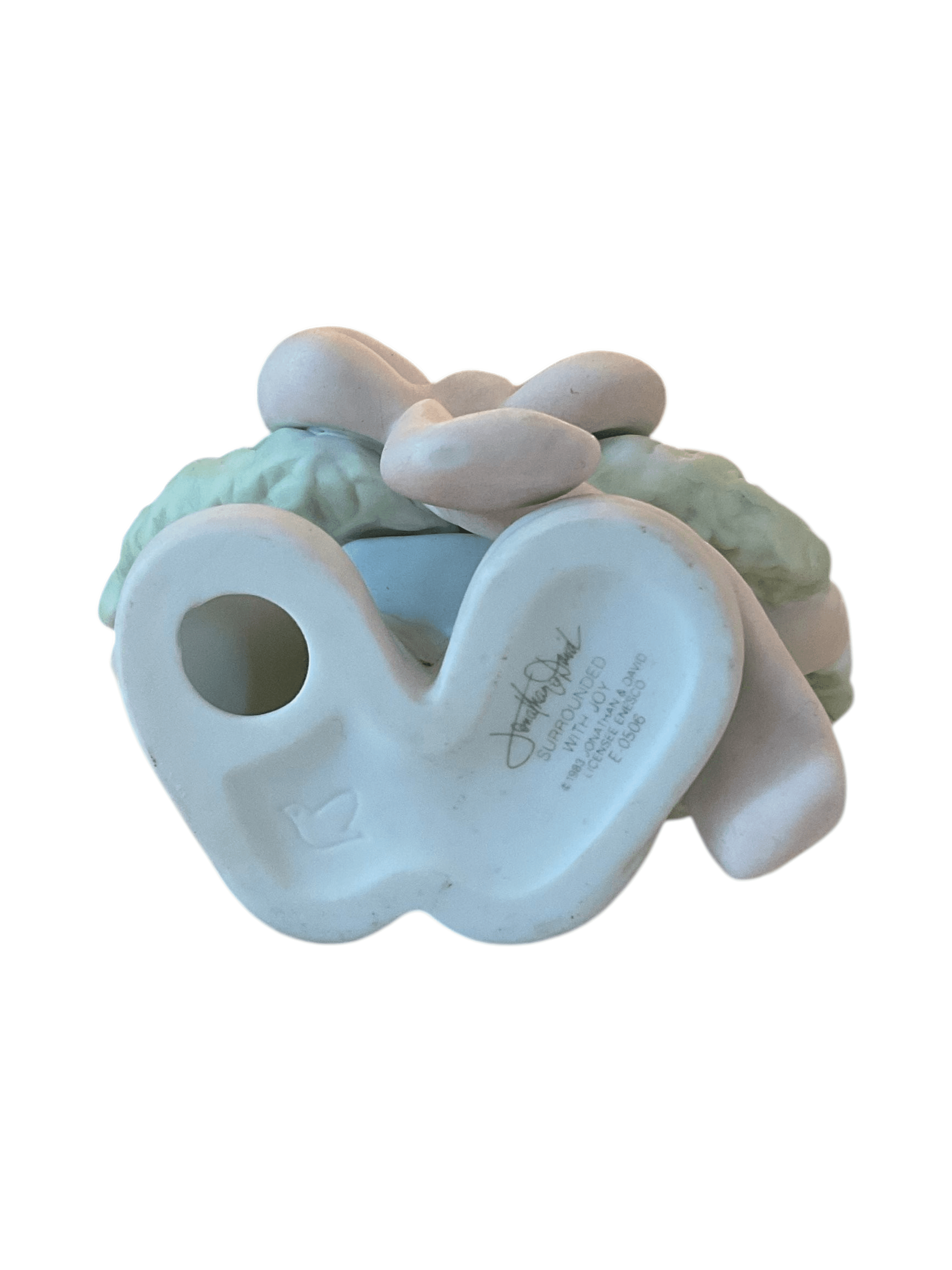 Precious Moments Figurine with Wreath and Bow - Thumbnail 5