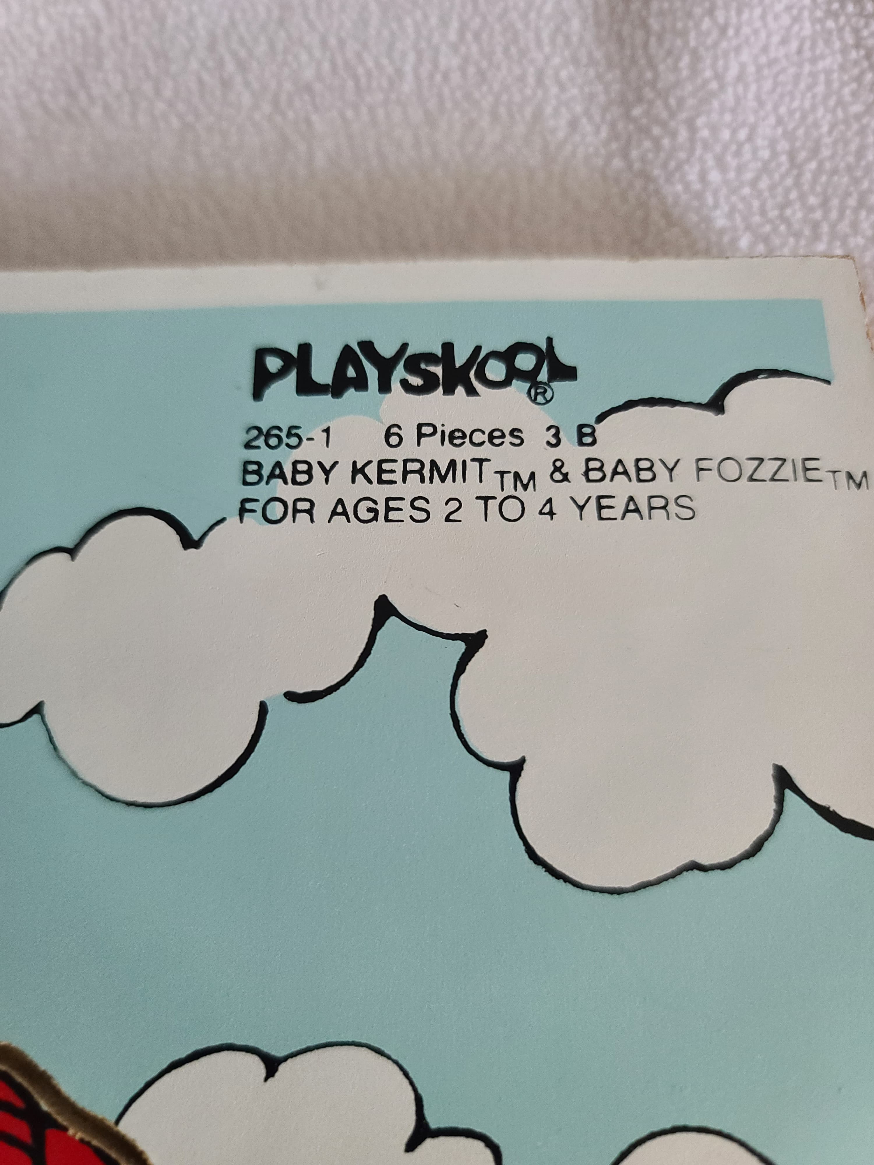 Vintage Playskool Baby Kermit & Fozzie Puzzle 1983 - Thumbnail 5