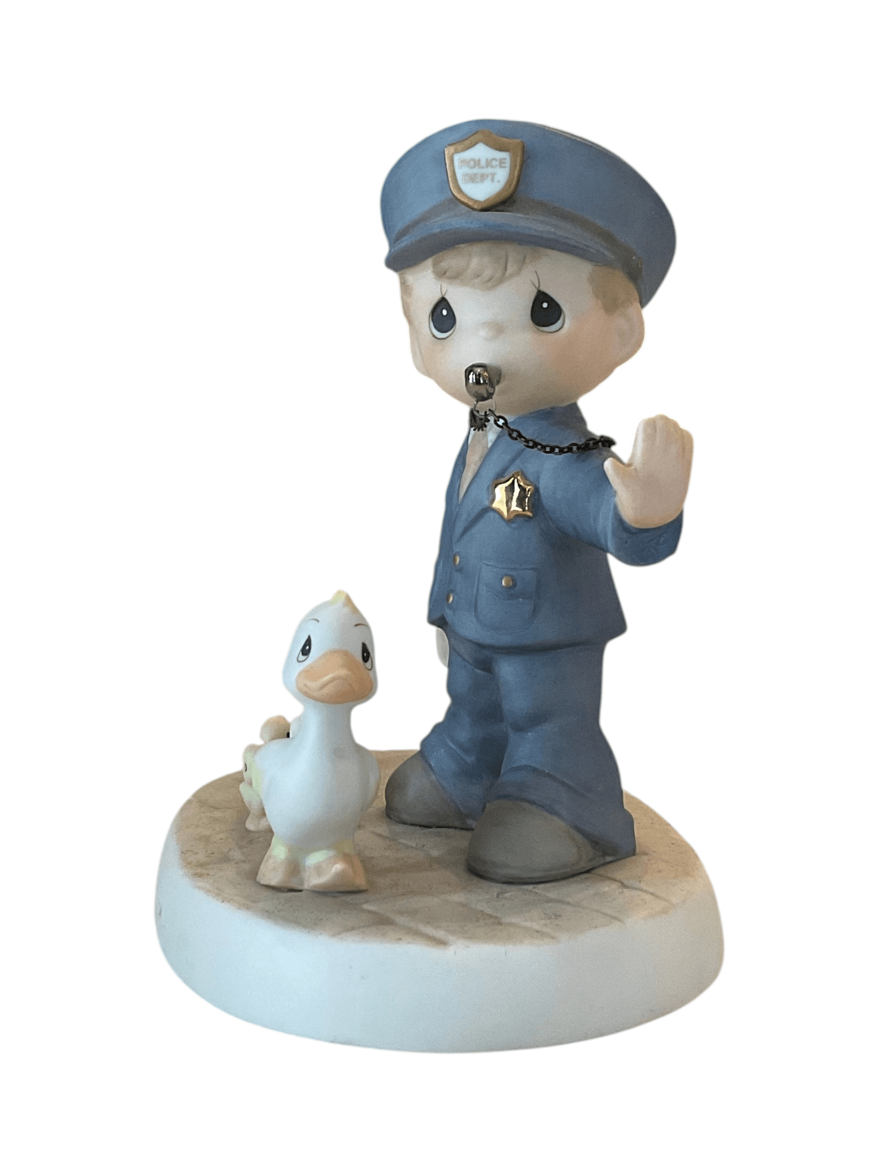 Precious Moments Police Officer Figurine with Ducks - Thumbnail 2