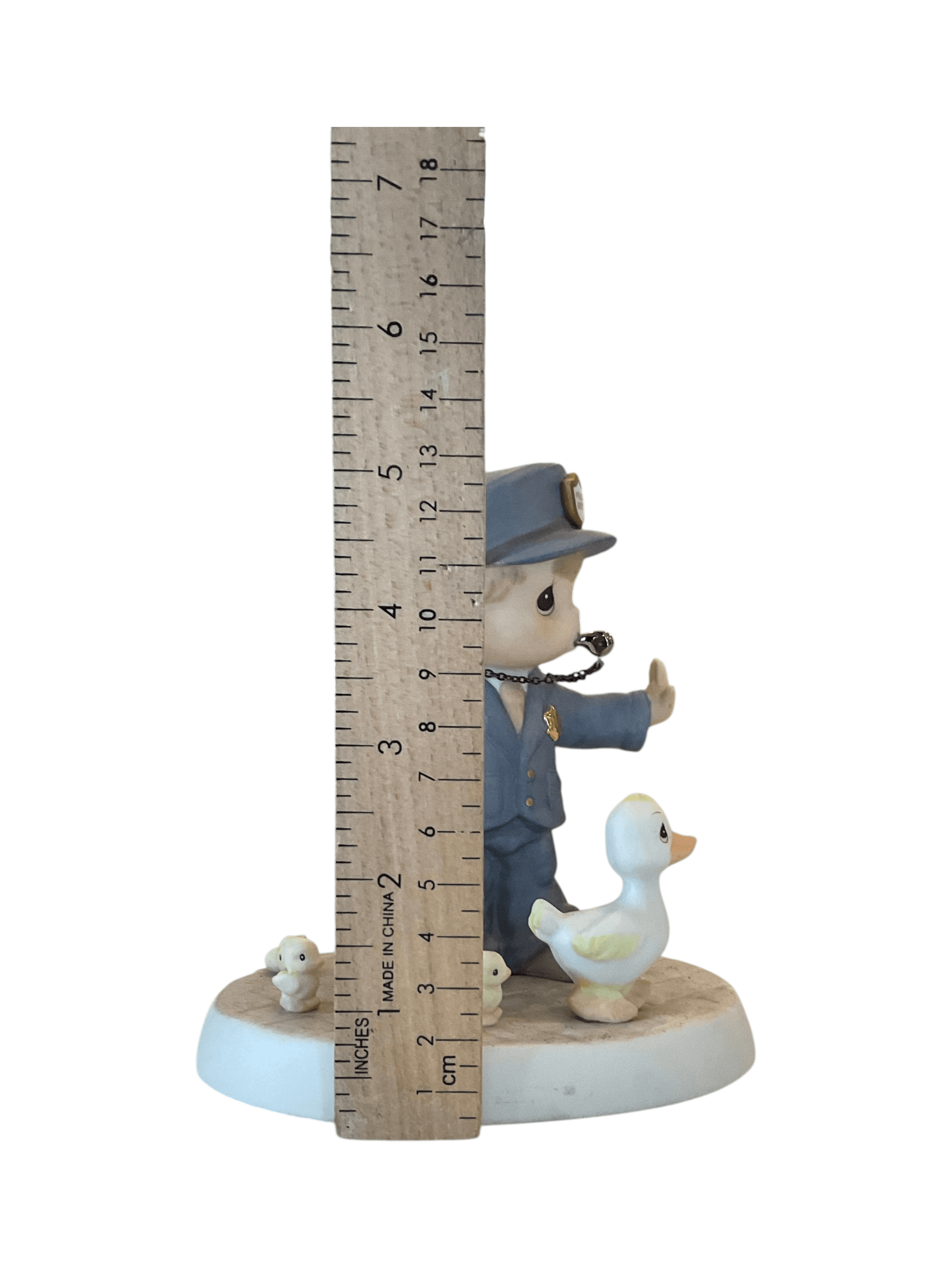 Precious Moments Police Officer Figurine with Ducks - Thumbnail 6