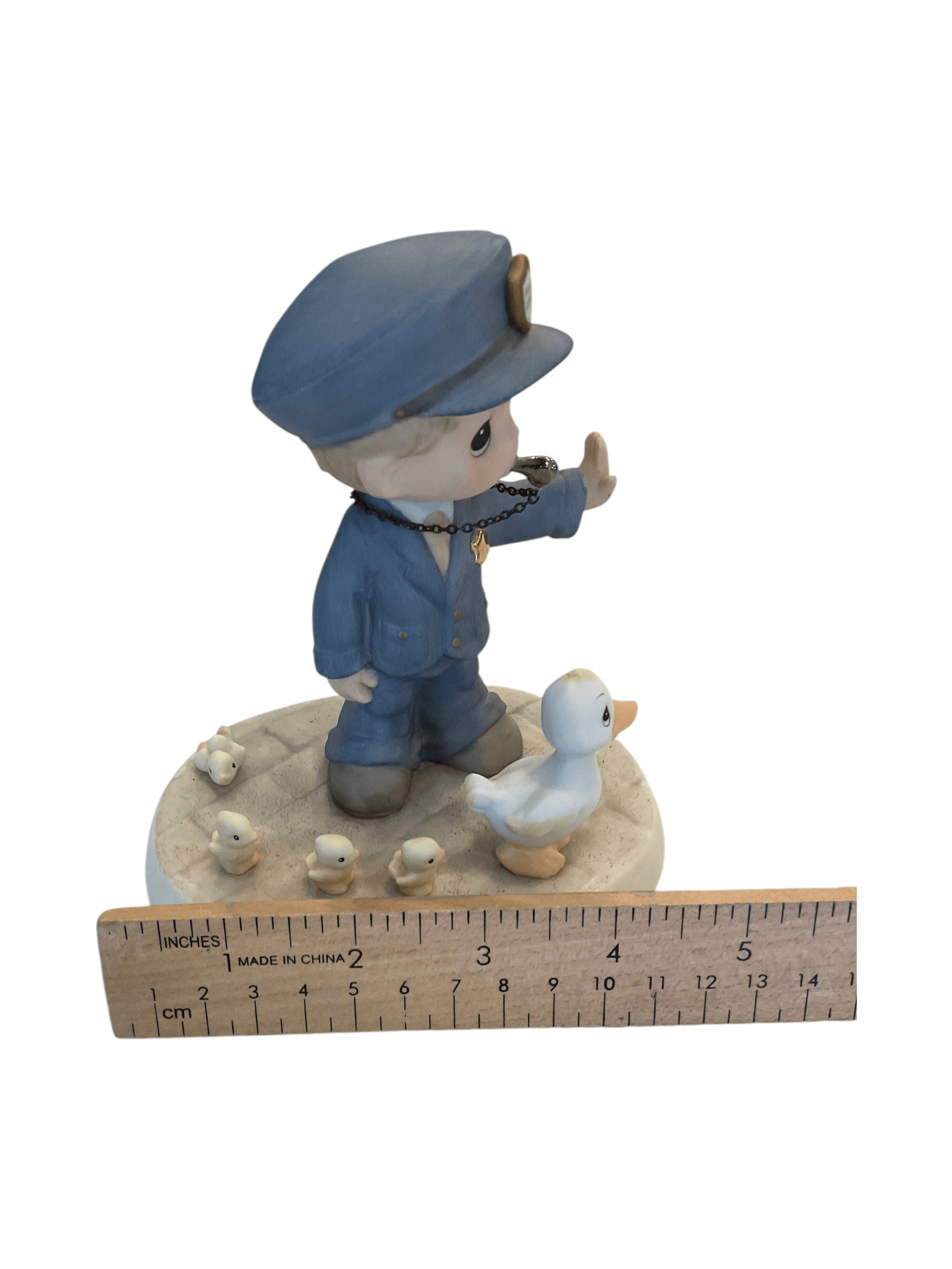 Precious Moments Police Officer Figurine with Ducks - Thumbnail 7
