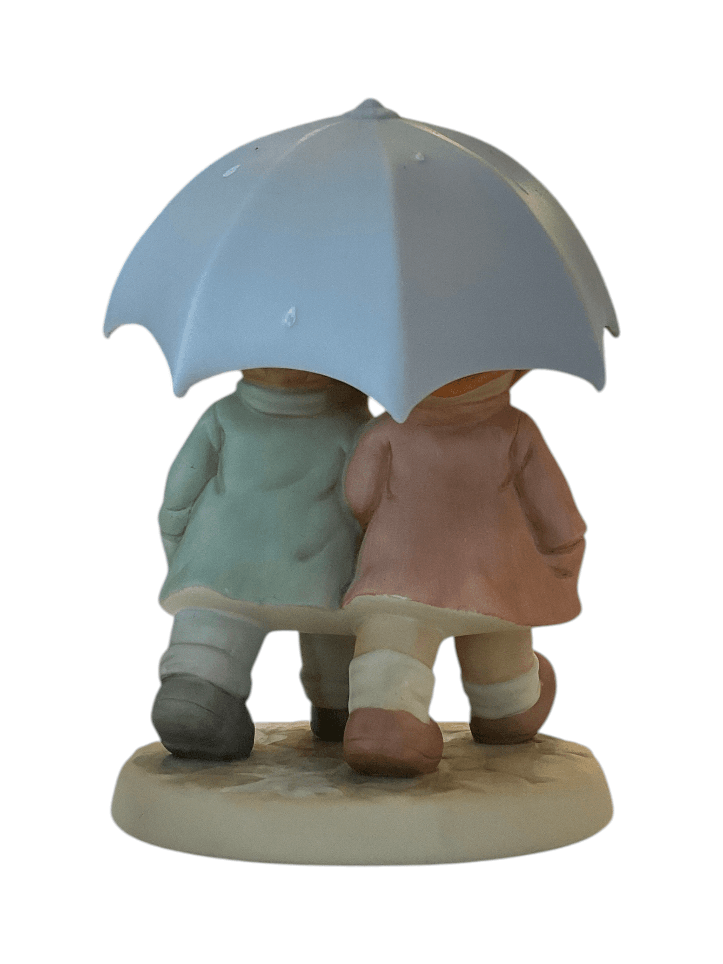 Enesco Precious Moments Figurine Couple Under Umbrella - Thumbnail 3
