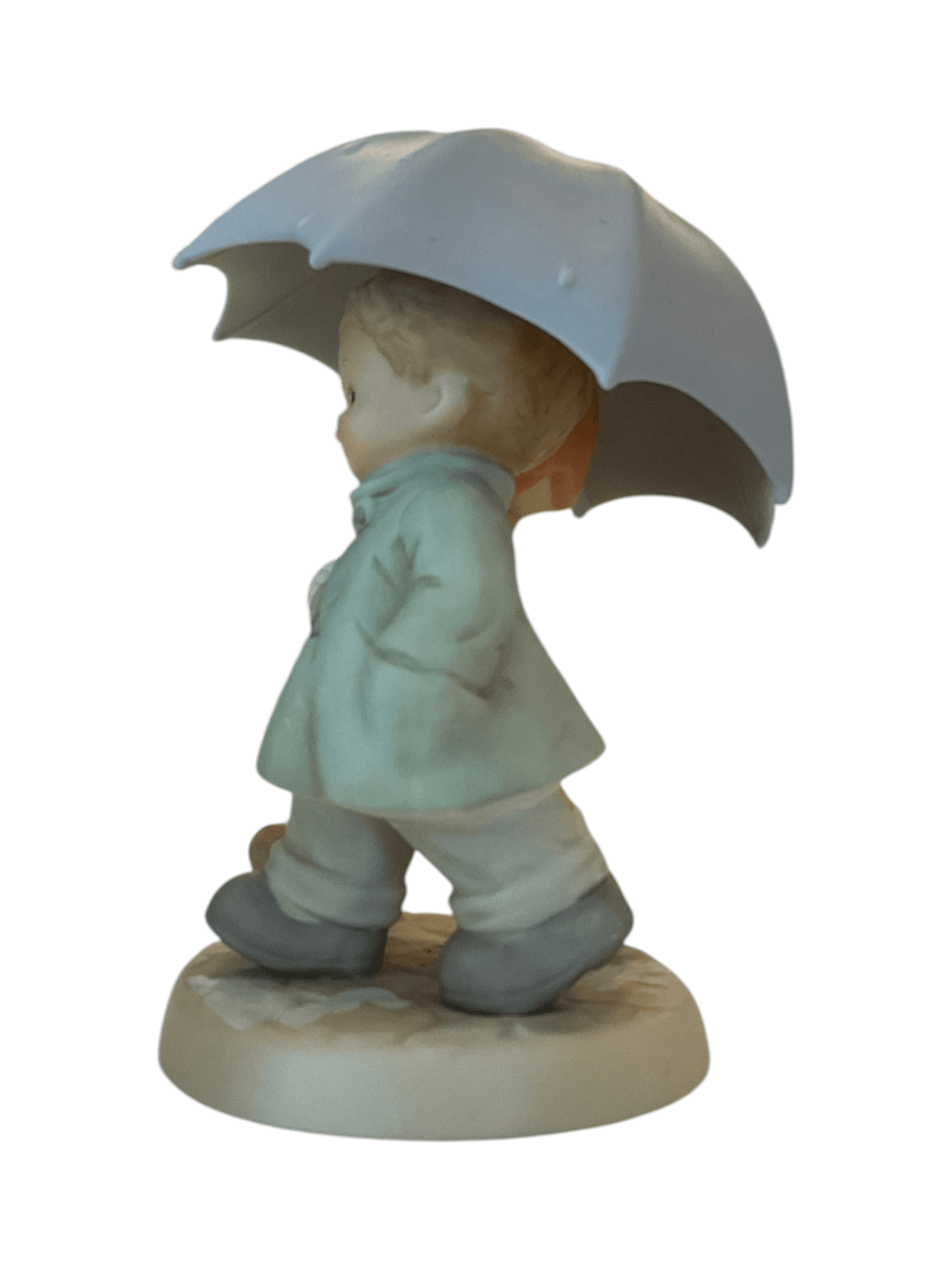 Enesco Precious Moments Figurine Couple Under Umbrella - Thumbnail 4