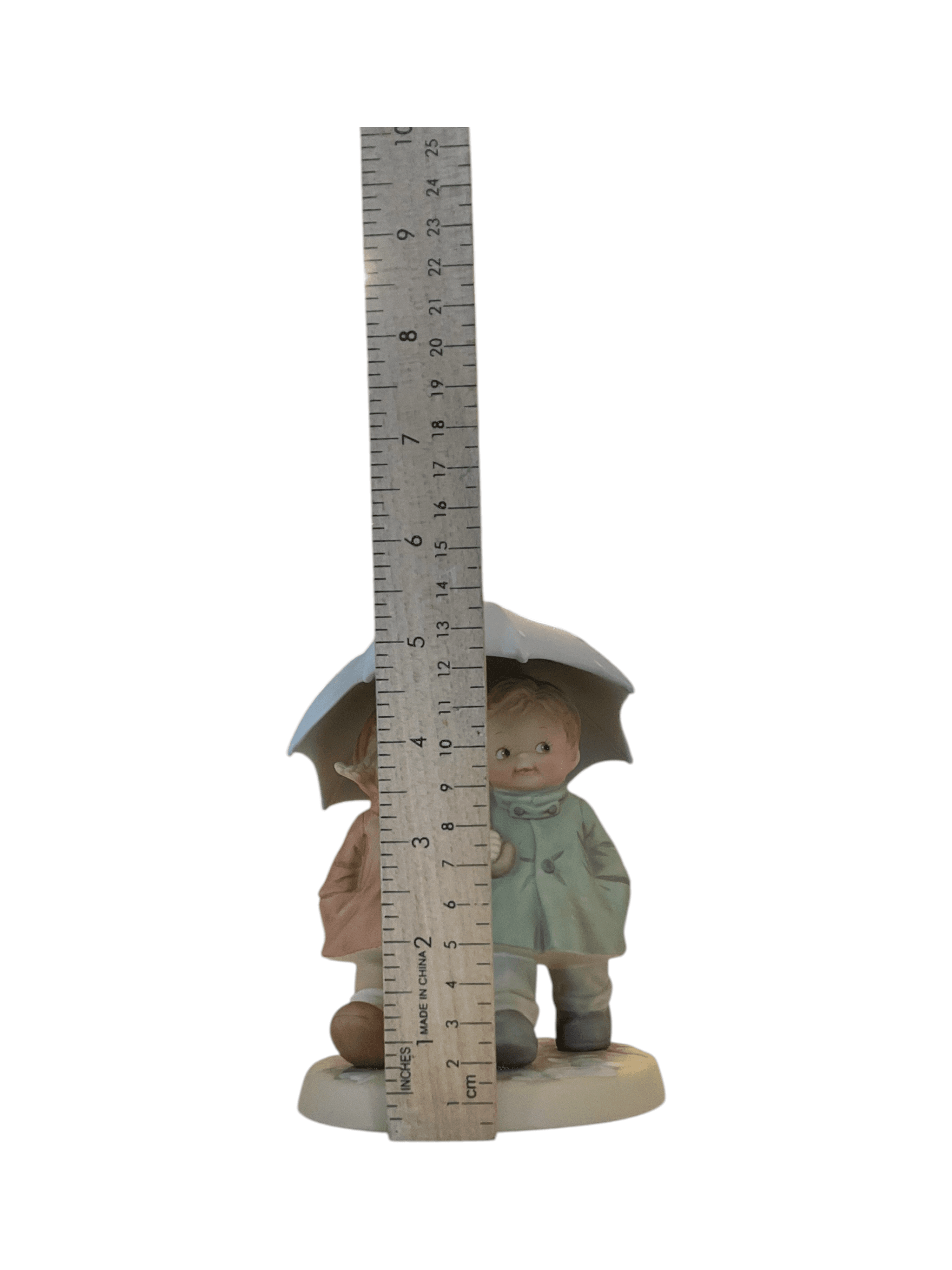 Enesco Precious Moments Figurine Couple Under Umbrella - Thumbnail 6