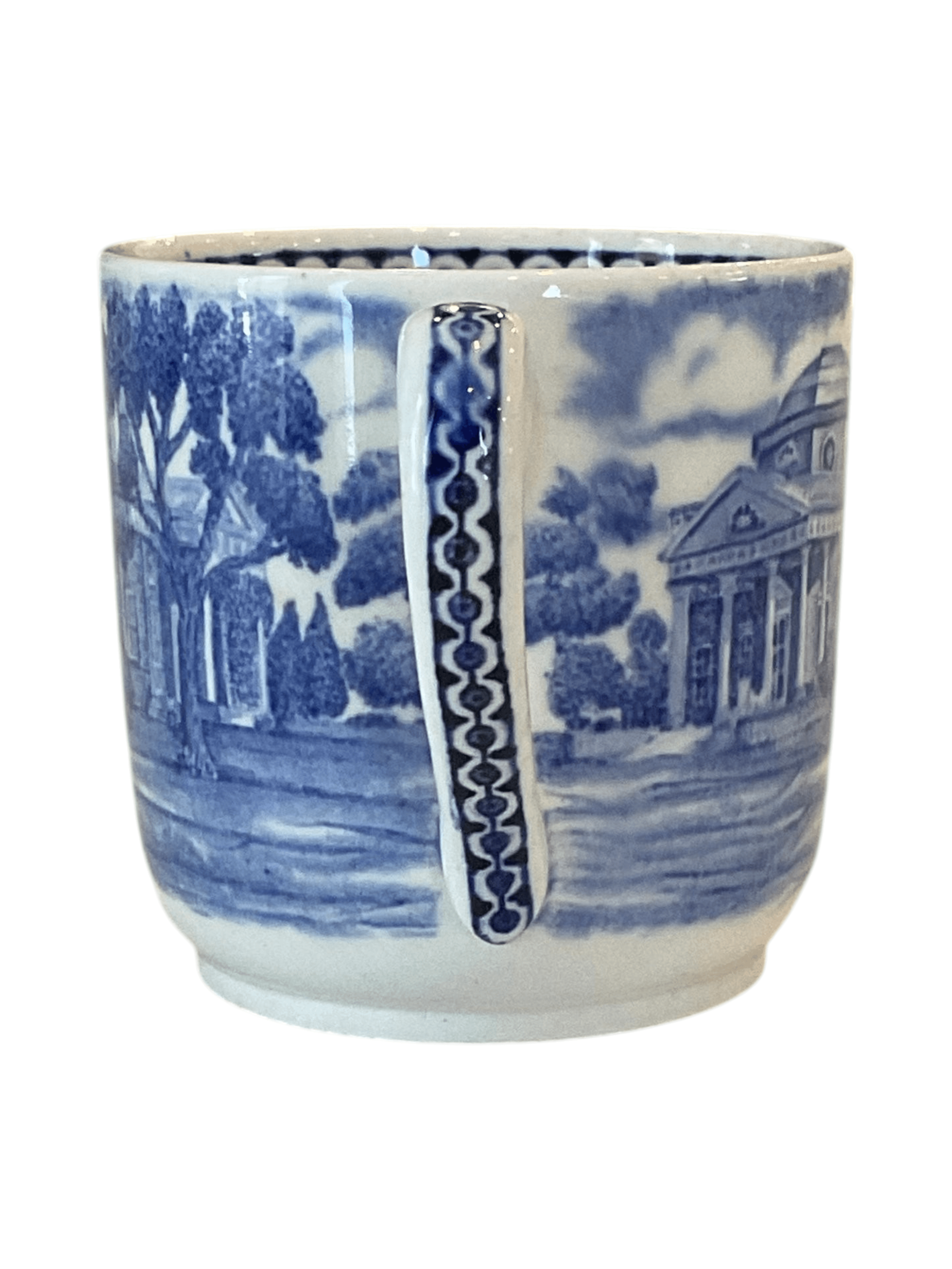 Wedgwood Monticello Blue and White Demitasse Cup - Thumbnail 2